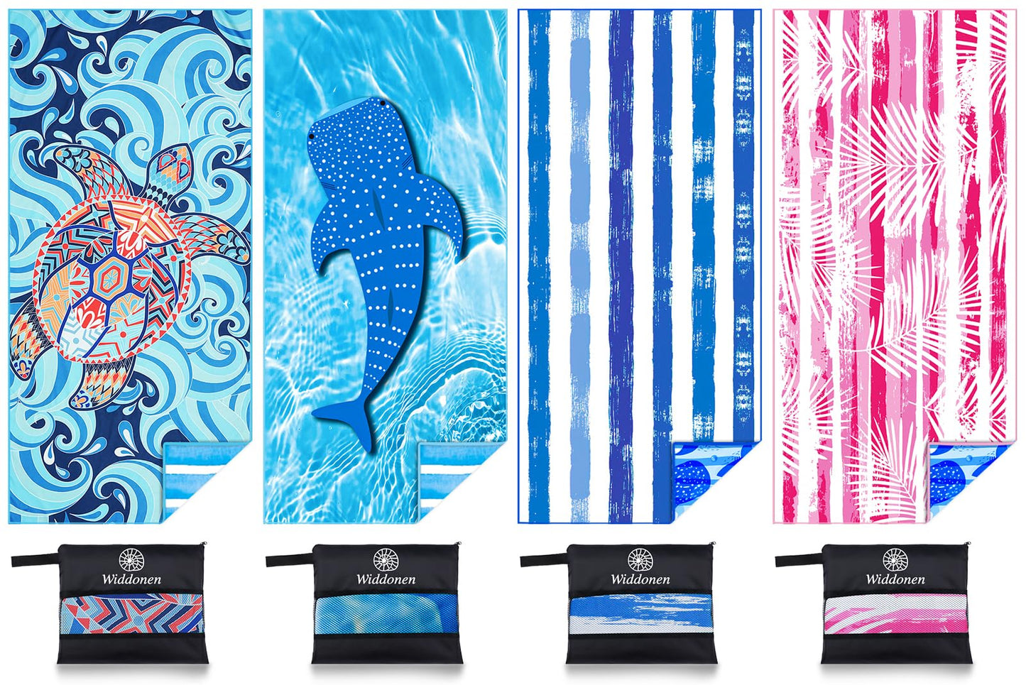 Microfiber Lightweight Beach Towel Sand Free Quick Dry Absorbent Thin Compact Towels for Swimming Pool Camping Beach Accessories Large Easy Pack Travel Things for Vacation Essentials Gift Adult