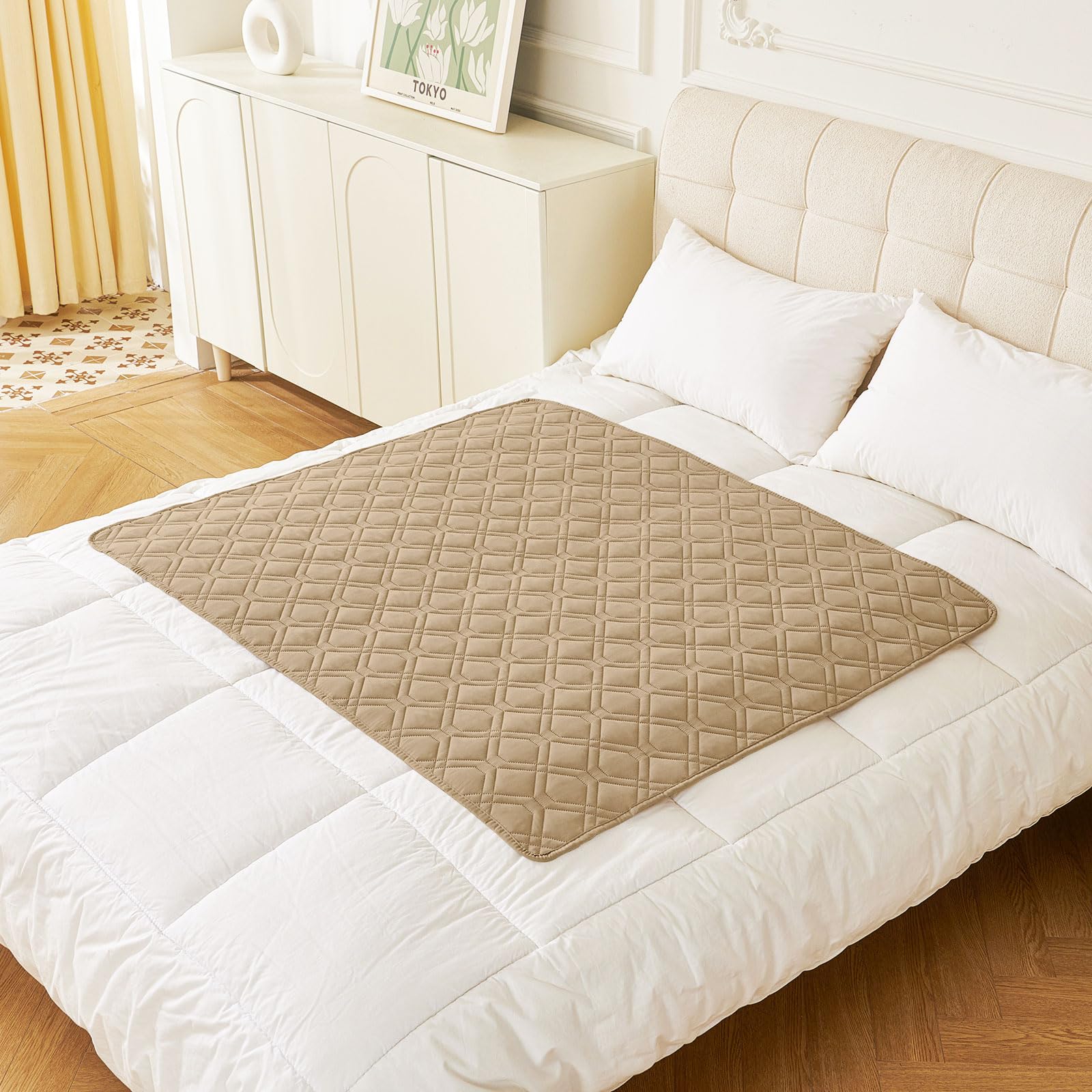 hyha Waterproof Dog Bed Blanket, Soft Pet Blankets, Waterproof Couch Cover for Dogs, Reversible Sofa Covers Washable for Furniture (30x70 Inch, Grey/Dark Grey)