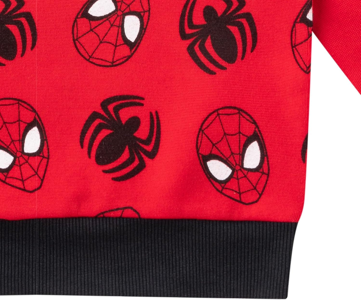 Marvel Spider-Man Boys 2 Piece Long Sleeve Sweatshirt and Pants Set for Toddlers and Big Kids