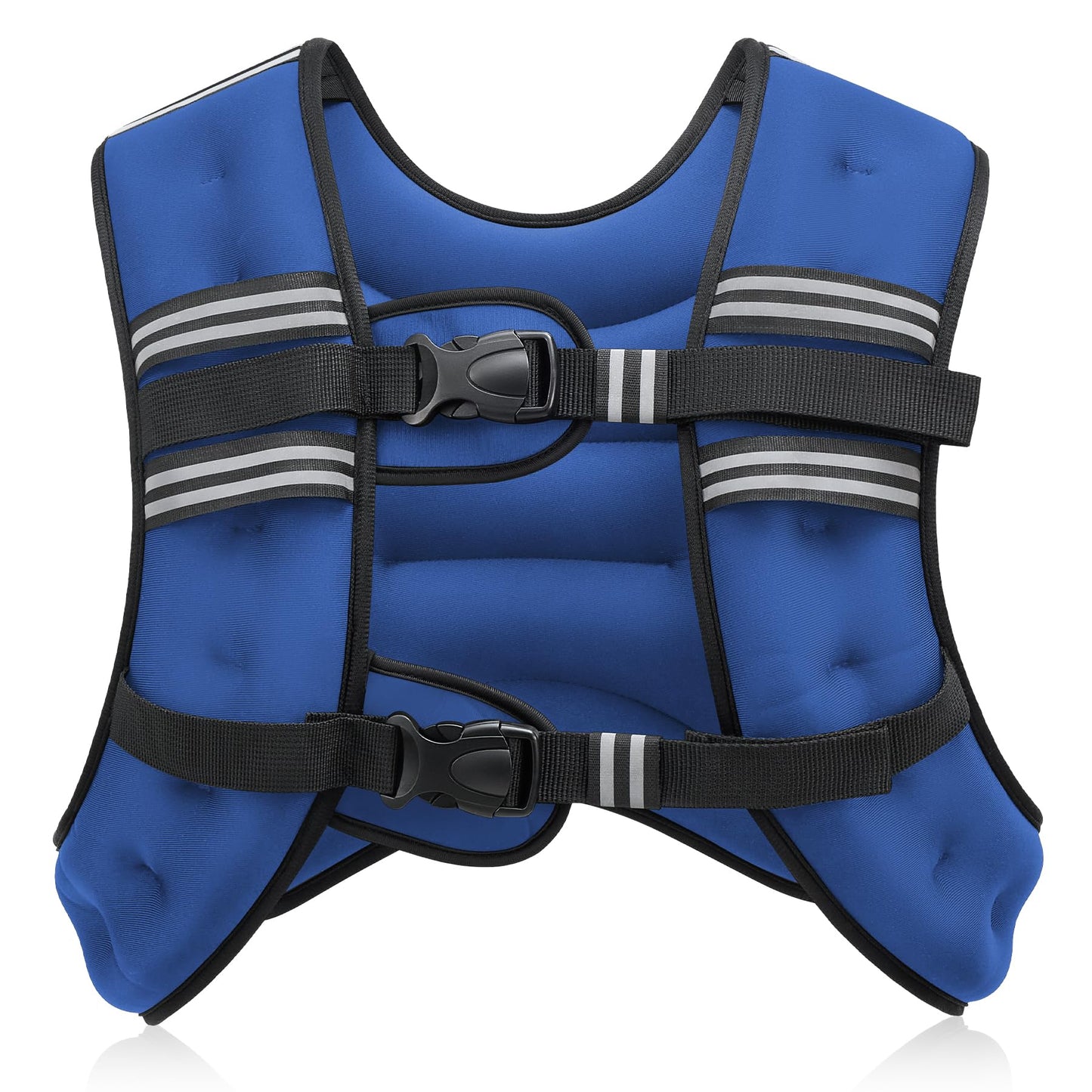 ZELUS Weighted Vest, 6lb/8lb/12lb/16lb/20lb/25lb/30lb Weight Vest with Reflective Stripe for Workout, Strength Training, Running, Fitness, Muscle Building, Weight Loss, Weightlifting