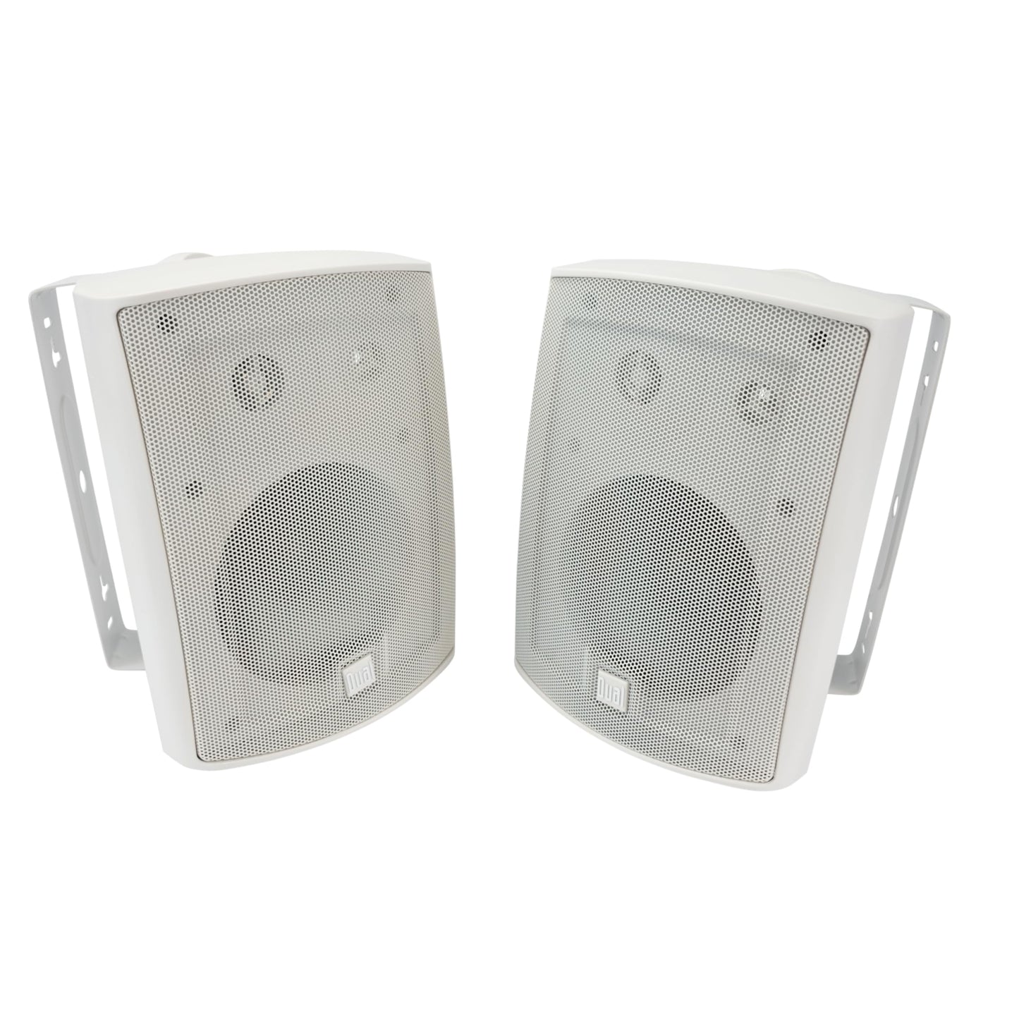 Dual Electronics LU43PB 4" 3-Way High Performance Outdoor Indoor Wired Speakers | Effortless Set Up | Home, Pool, Patio, Garage Use | Weather Resistant | Expansive Stereo Sound Coverage | Black