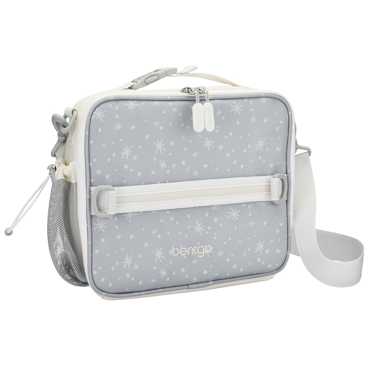 Bentgo Kids Lunch Bag - Double-Insulated, Reusable Lunch Bag for Kids 3+ with Adjustable Strap; Holds Lunch Box/Water Bottle/Snacks; Easy-Clean, Water-Resistant & Pockets (Sports)