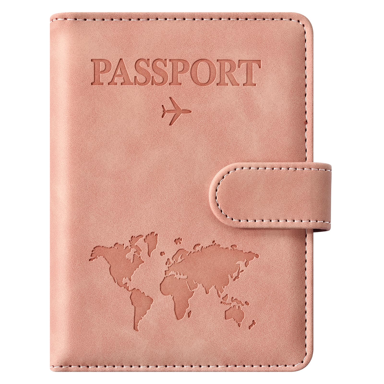 Eoehro Passport Holder for Travel Essentials, Passport Wallet Cover Case for Travel Must Haves Accessories,Passport Book Holders for Women and Men(brown)