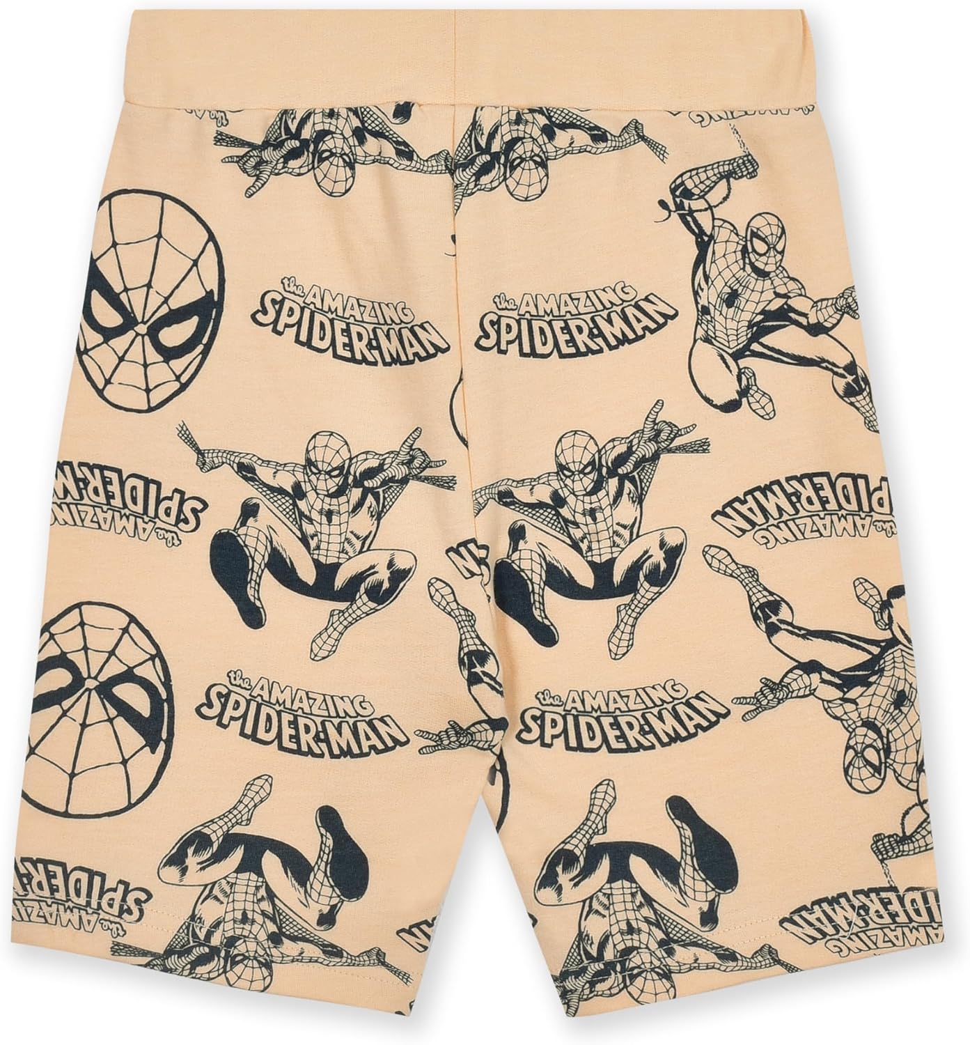 Marvel Spider-Man Boys 2 Piece French Terry Short Sleeve T-Shirt and Shorts Set for Toddler and Big Kids