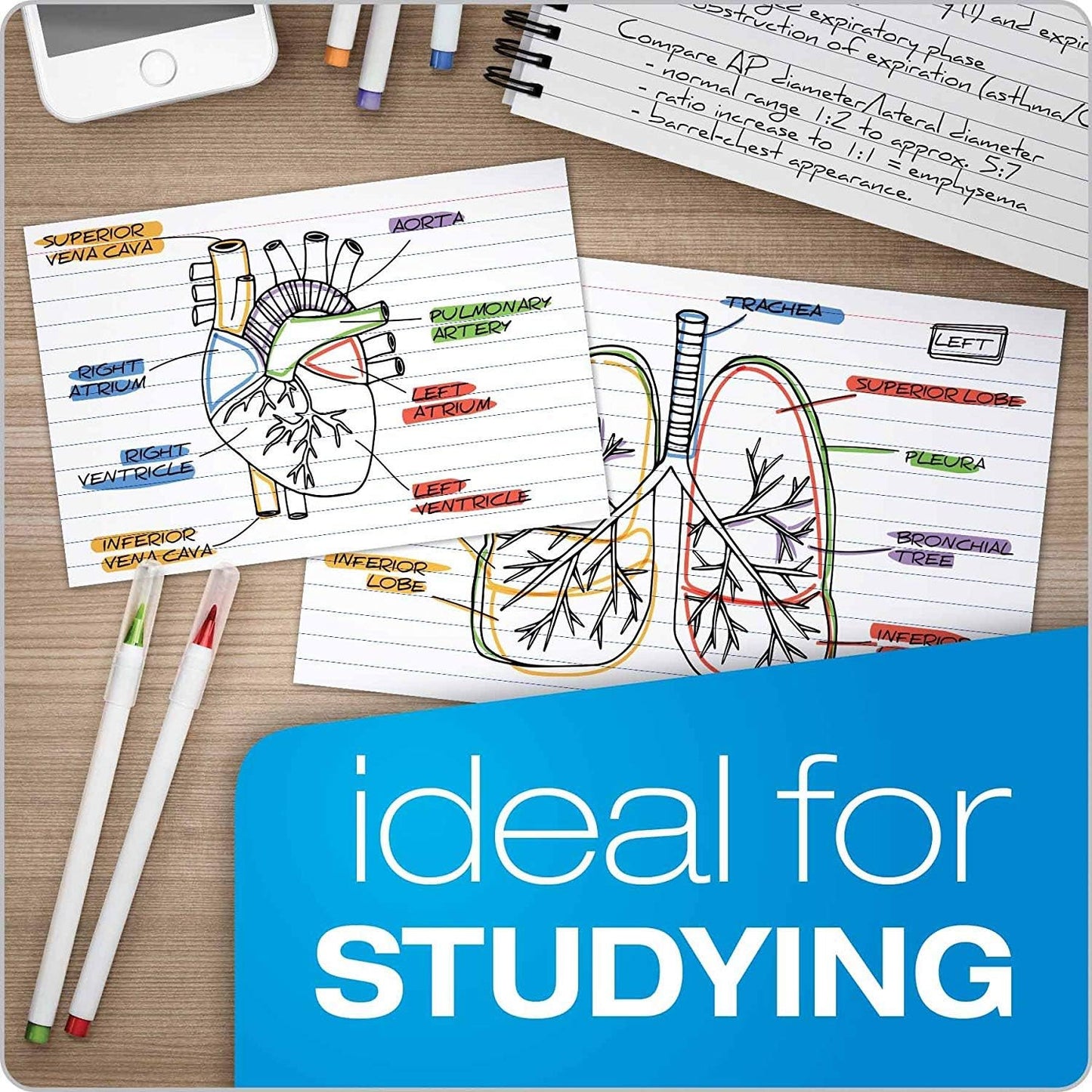 Oxford OXF31 - Ruled Index Cards