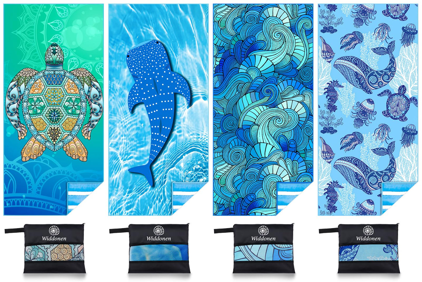 Microfiber Lightweight Beach Towel Sand Free Quick Dry Absorbent Thin Compact Towels for Swimming Pool Camping Beach Accessories Large Easy Pack Travel Things for Vacation Essentials Gift Adult