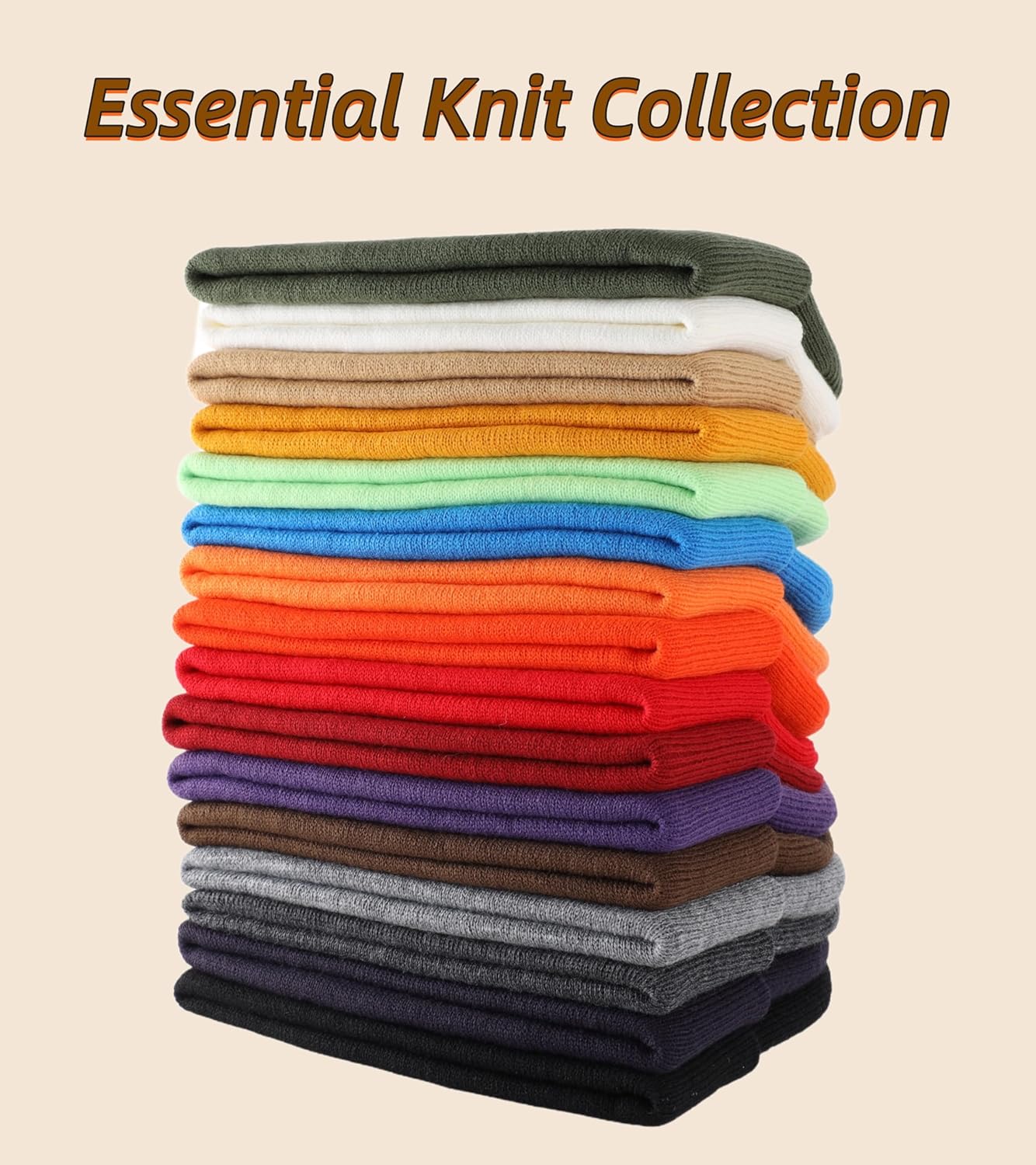 Home Prefer Mens Beanies Cuffed Knitted Winter Hat Watch Skull Cap Warm Beanie Hat for Men Women Unisex Gifts