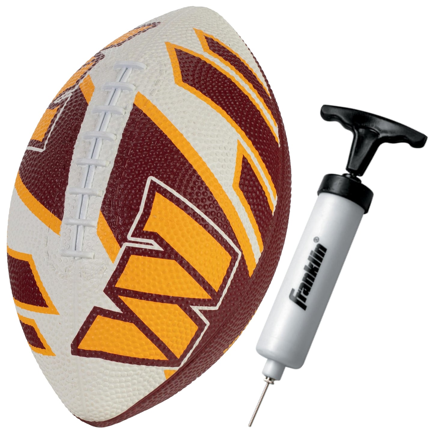 Franklin Sports NFL Team Footballs - Rubber Youth Mini Footballs for All NFL Teams - Kids Junior 8.5" Football - Official NFL Licensed Footballs
