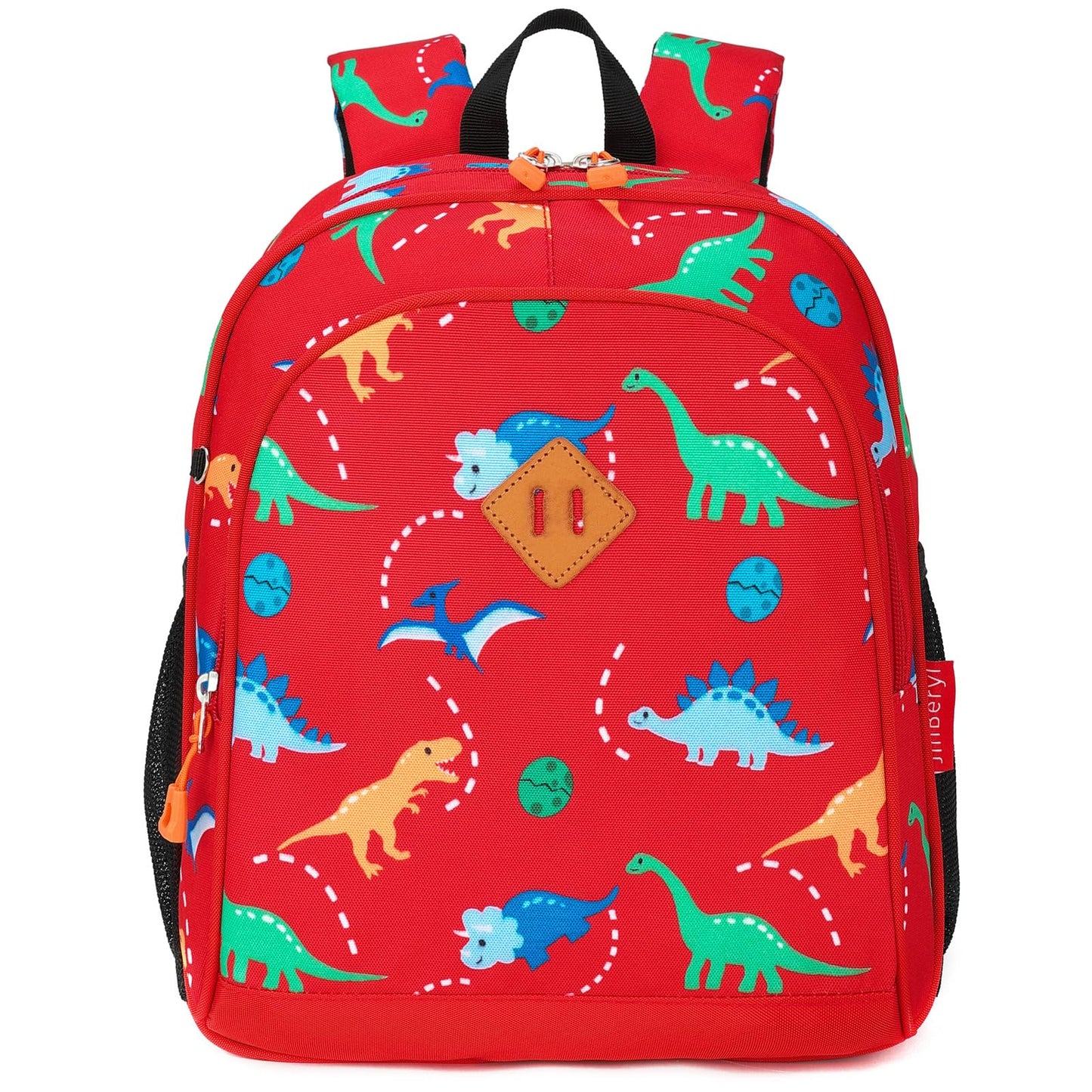 Toddler Backpack Boys, 15 Inch Kids Backpack for Preschool or Kindergarten, Dinosaur Green