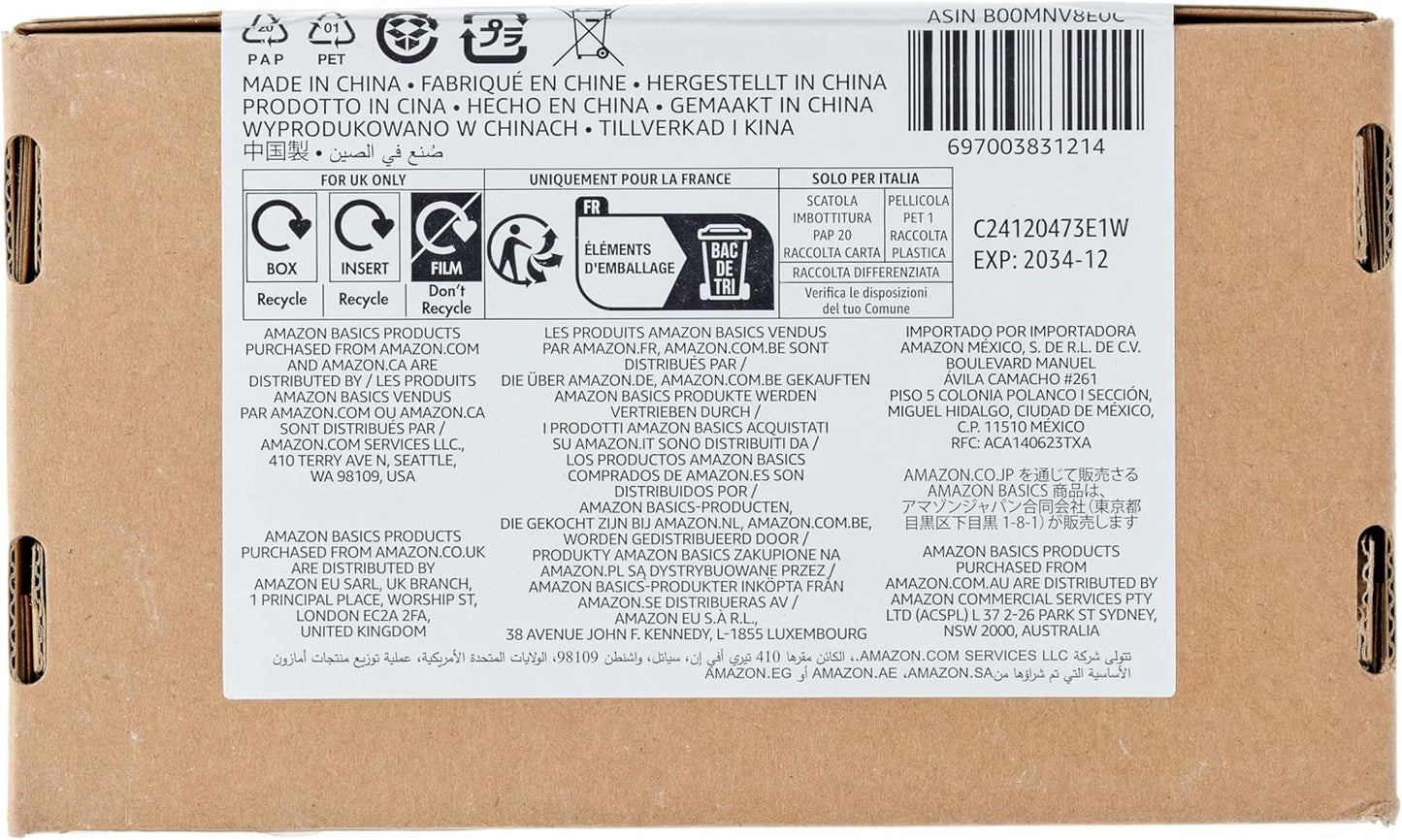 Amazon Basics 48-Pack AA Alkaline High-Performance Batteries, 1.5 Volt, 10-Year Shelf Life