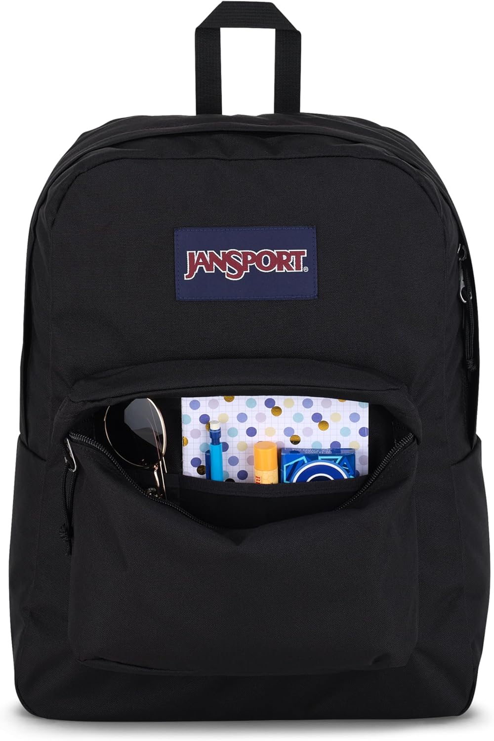 JanSport SuperBreak One Backpacks - Durable, Lightweight Bookbag with 1 Main Compartment, Front Utility Pocket with Built-in Organizer - Premium Backpack, Black