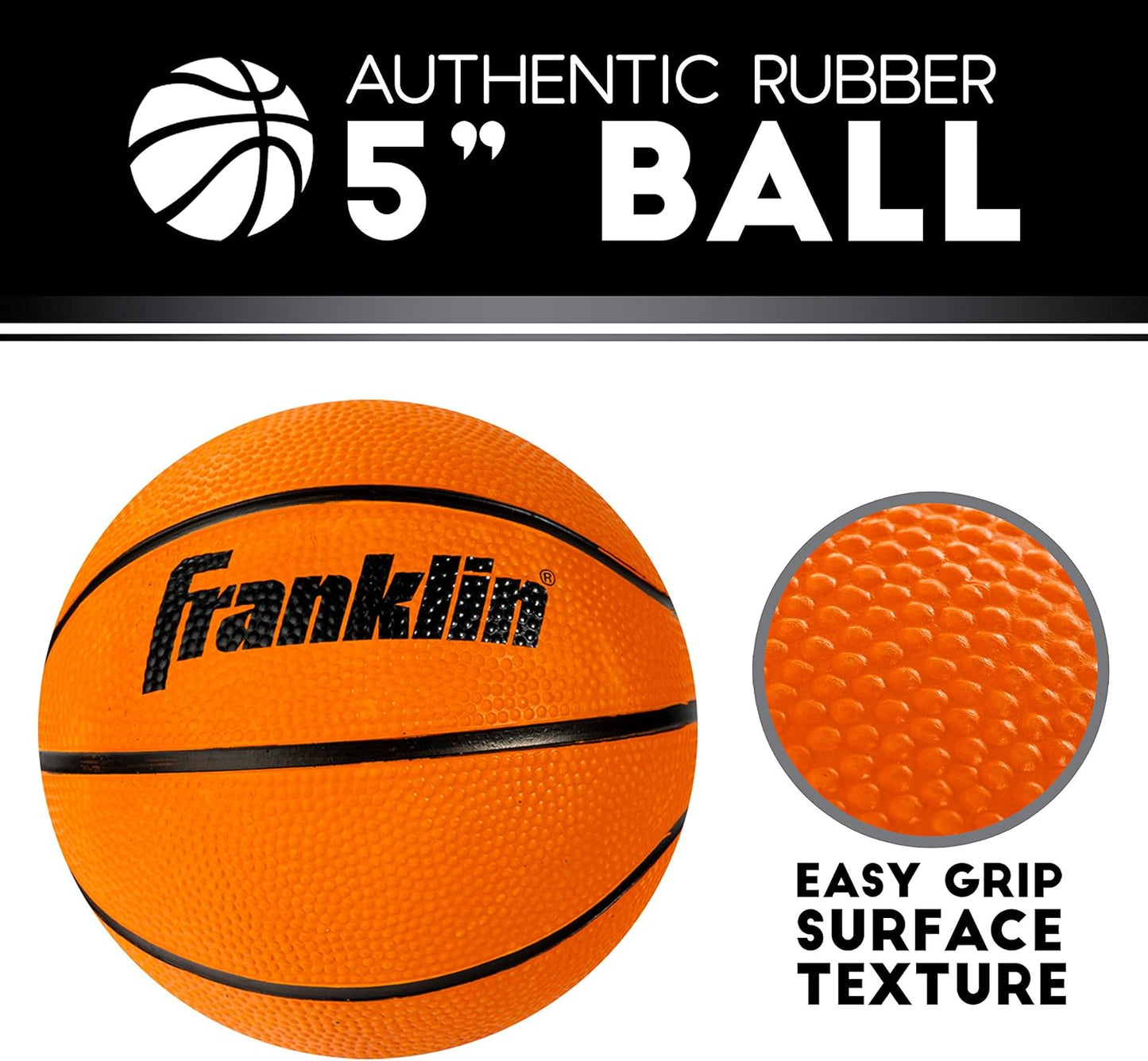 Franklin Sports Mini Basketball Hoops-Indoor Over The Door Mini Hoop+Basketball Sets-Perfect Accessory for Bedroom+Office
