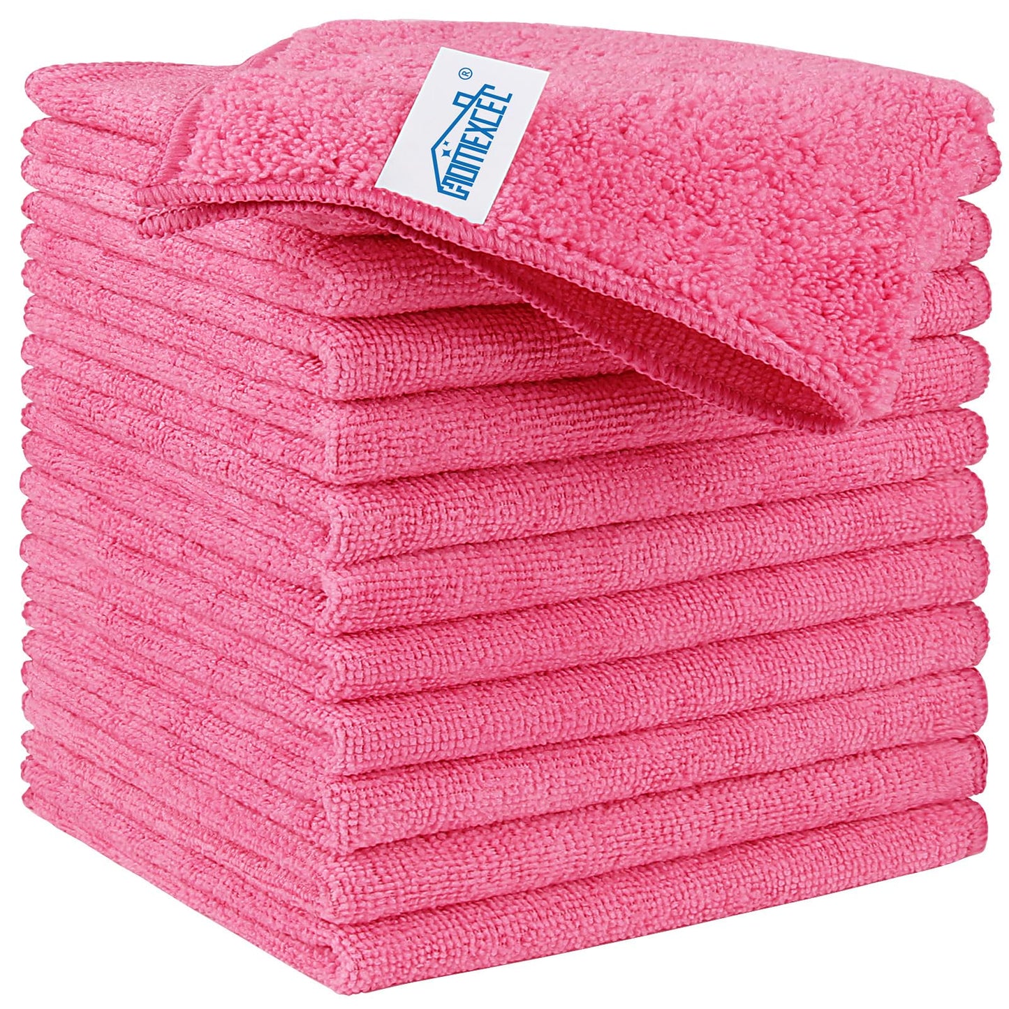 HOMEXCEL Microfiber Cleaning Cloth, Kitchen Towels 12 Pack, Lint Free, Scratch-Free, Highly Absorbent, Reusable Dish Towels for Kitchen and Household