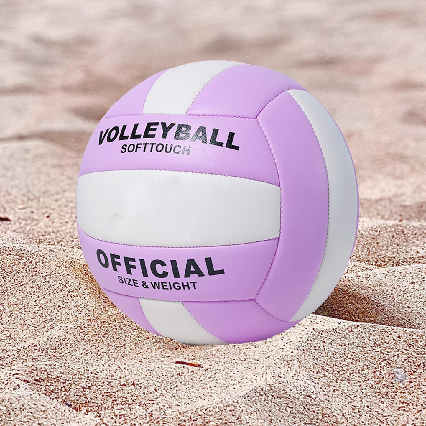 ABAJI Volleyball Official Ball Thicker PU Waterproof Anti-Explosion 15+ Years Kids Girls Boys Indoor Training Game Outdoor Sand Beach Pool Play Pump Needle