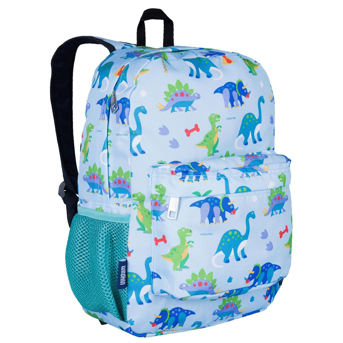 Wildkin 16-inch Kids Backpack – Durable, Padded & Spacious School Bag for Boys & Girls - Blue Stripes