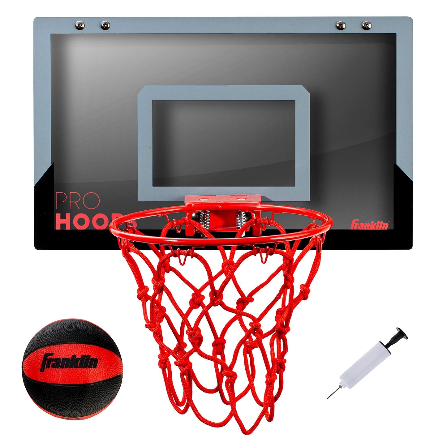 Franklin Sports Mini Basketball Hoops-Indoor Over The Door Mini Hoop+Basketball Sets-Perfect Accessory for Bedroom+Office