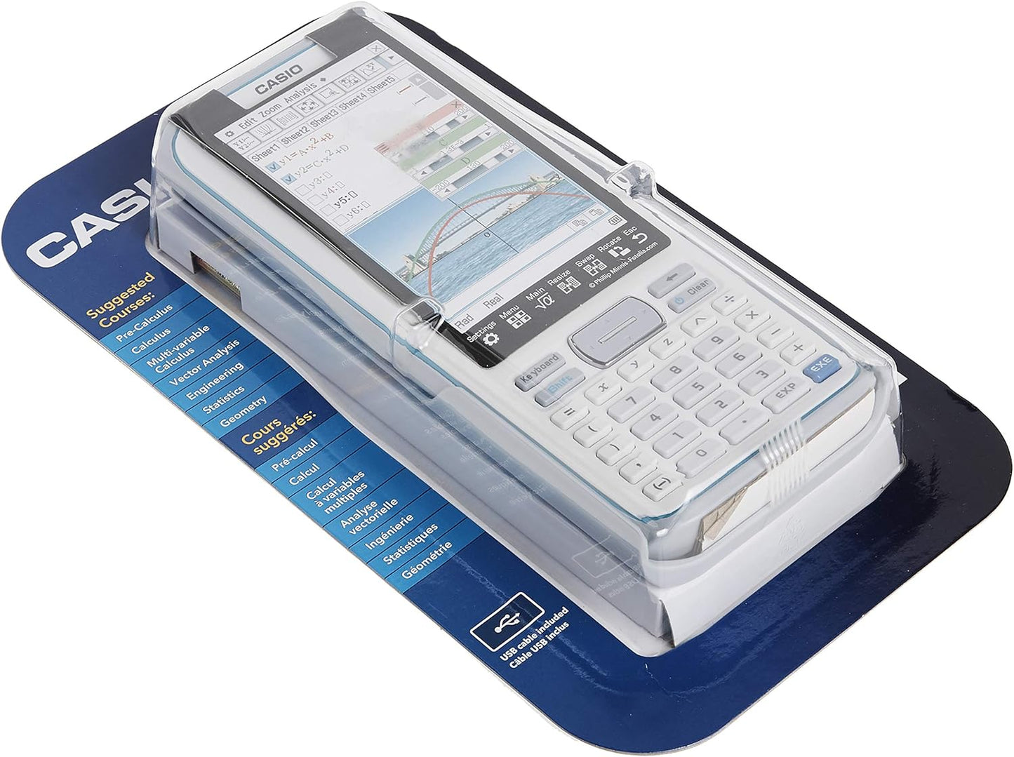 Casio fx-CG500 Graphing Calculator – Touchscreen with Stylus | CAS Functionality, Drag-and-Drop | Ideal for Advanced Math, Calculus & Engineering