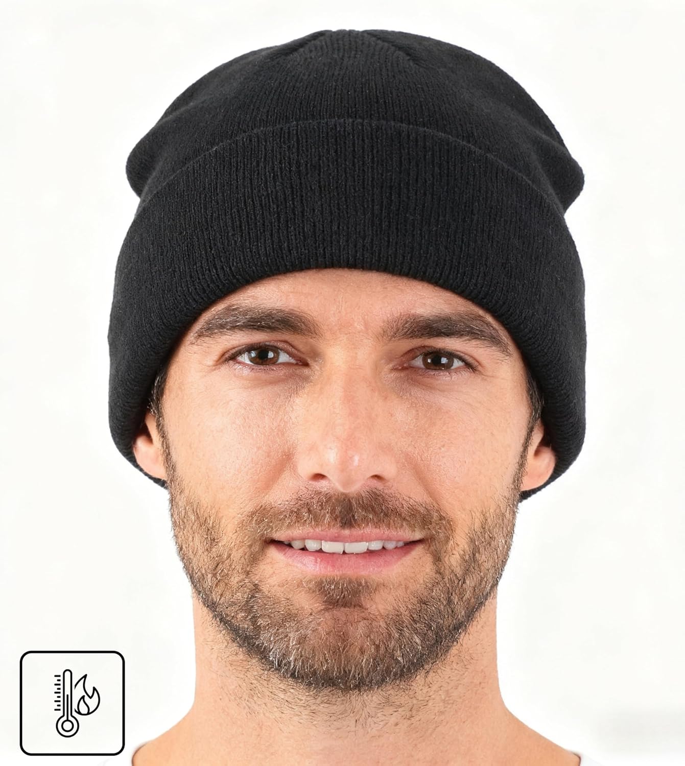 Home Prefer Mens Beanies Cuffed Knitted Winter Hat Watch Skull Cap Warm Beanie Hat for Men Women Unisex Gifts