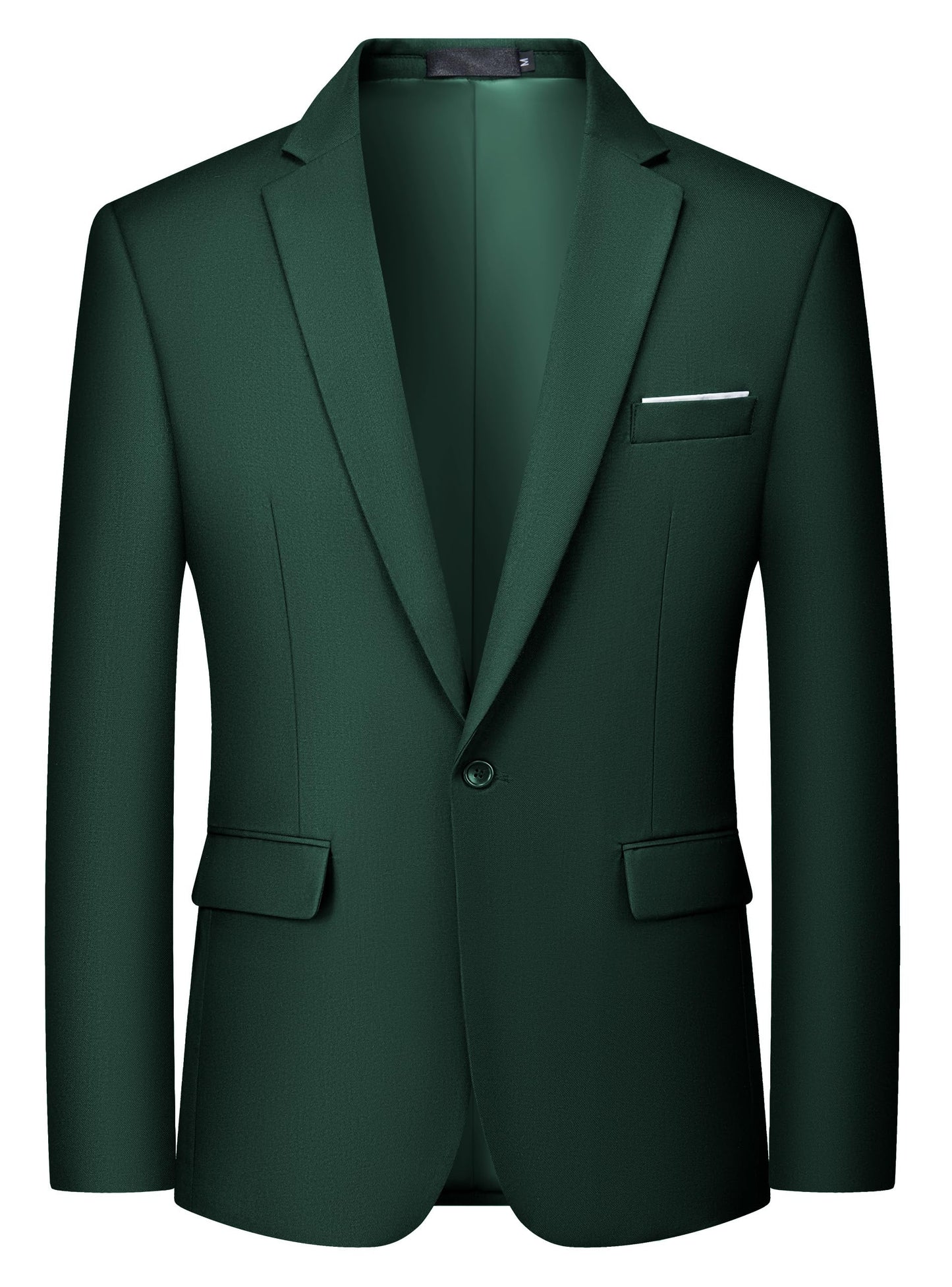 MAGE MALE Men's One Button Blazer Casual Solid Color Suit Jacket Slim Fit Lightweight Sport Coats Blazers