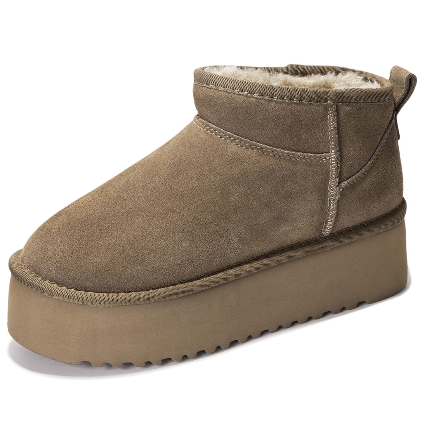 Project Cloud 100% Genuine Leather Ankle Boots for Women - Anti-Slip Memory Foam Insole Womens Boots - Lightweight Winter Womens Shoes, Ankle Booties for Women (Huggy)