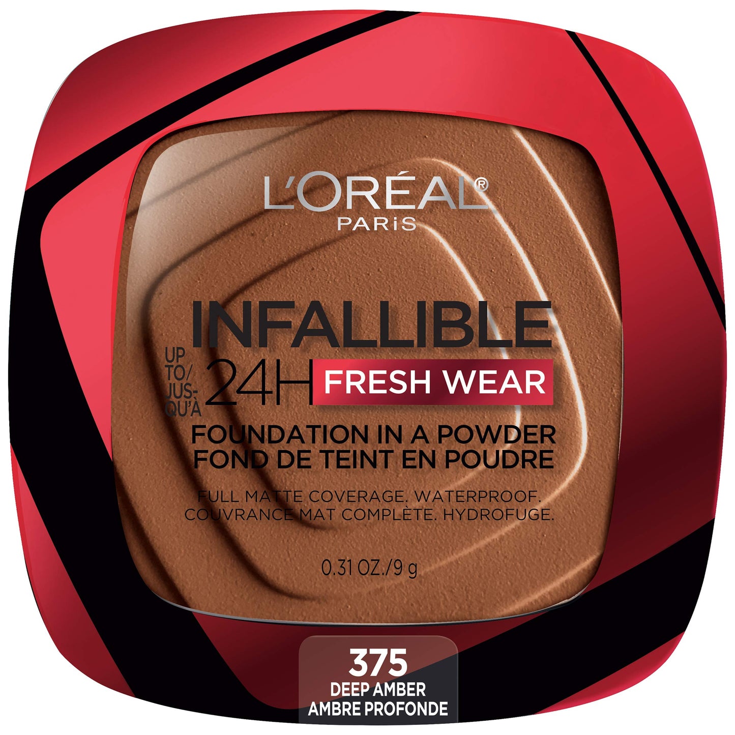 L'Oreal Paris Makeup Infallible Fresh Wear Foundation in a Powder, Up to 24H Wear, Waterproof, Ivory Buff, 0.31 oz.