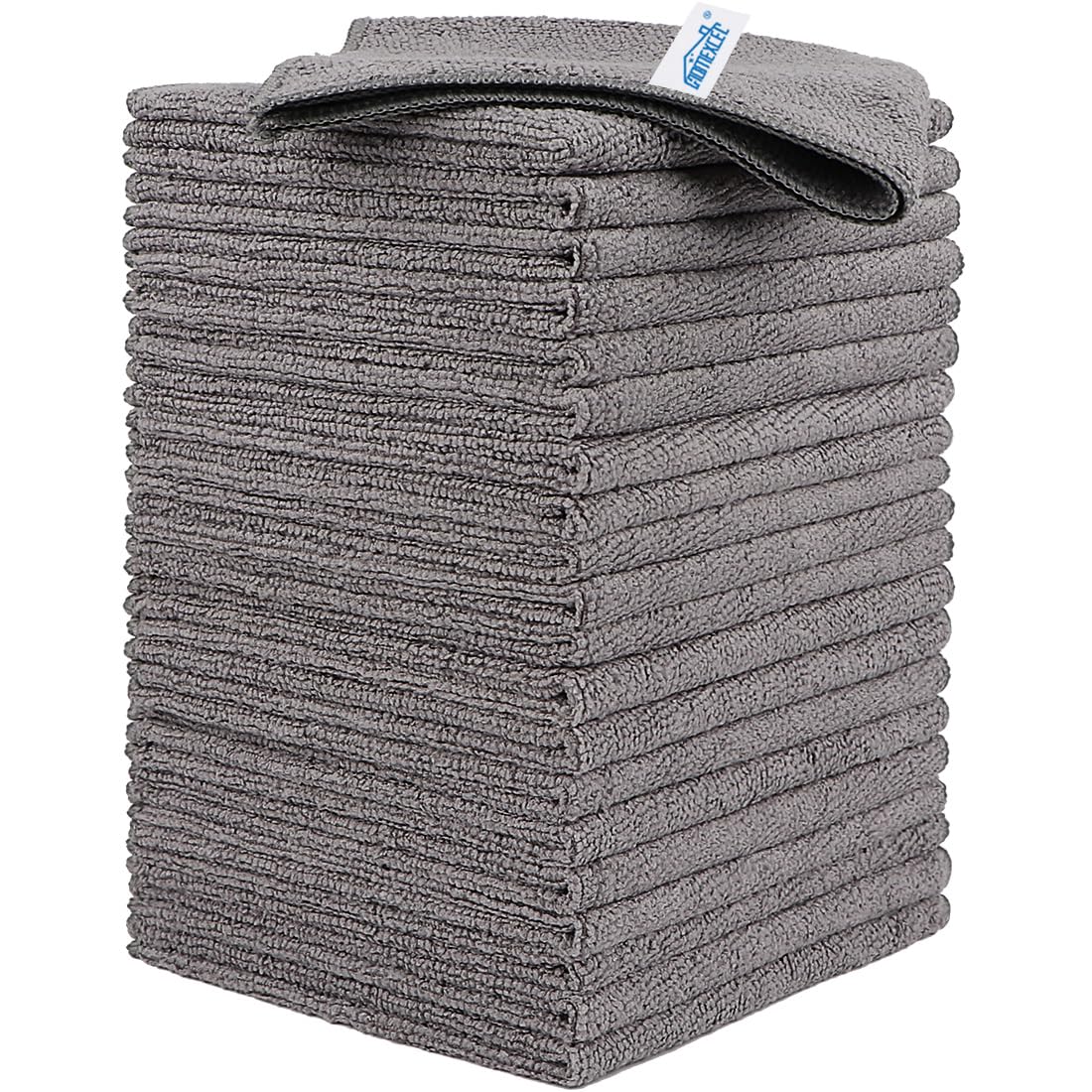 HOMEXCEL Microfiber Cleaning Cloth, Kitchen Towels 12 Pack, Lint Free, Scratch-Free, Highly Absorbent, Reusable Dish Towels for Kitchen and Household