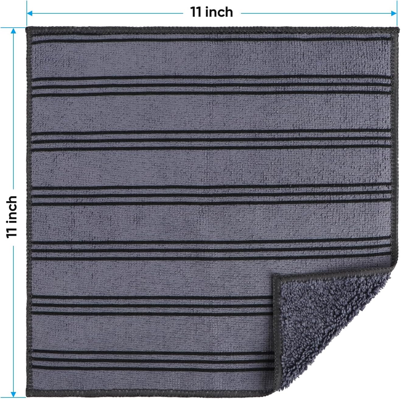 HOMEXCEL Microfiber Cleaning Cloth, Kitchen Towels 12 Pack, Lint Free, Scratch-Free, Highly Absorbent, Reusable Dish Towels for Kitchen and Household