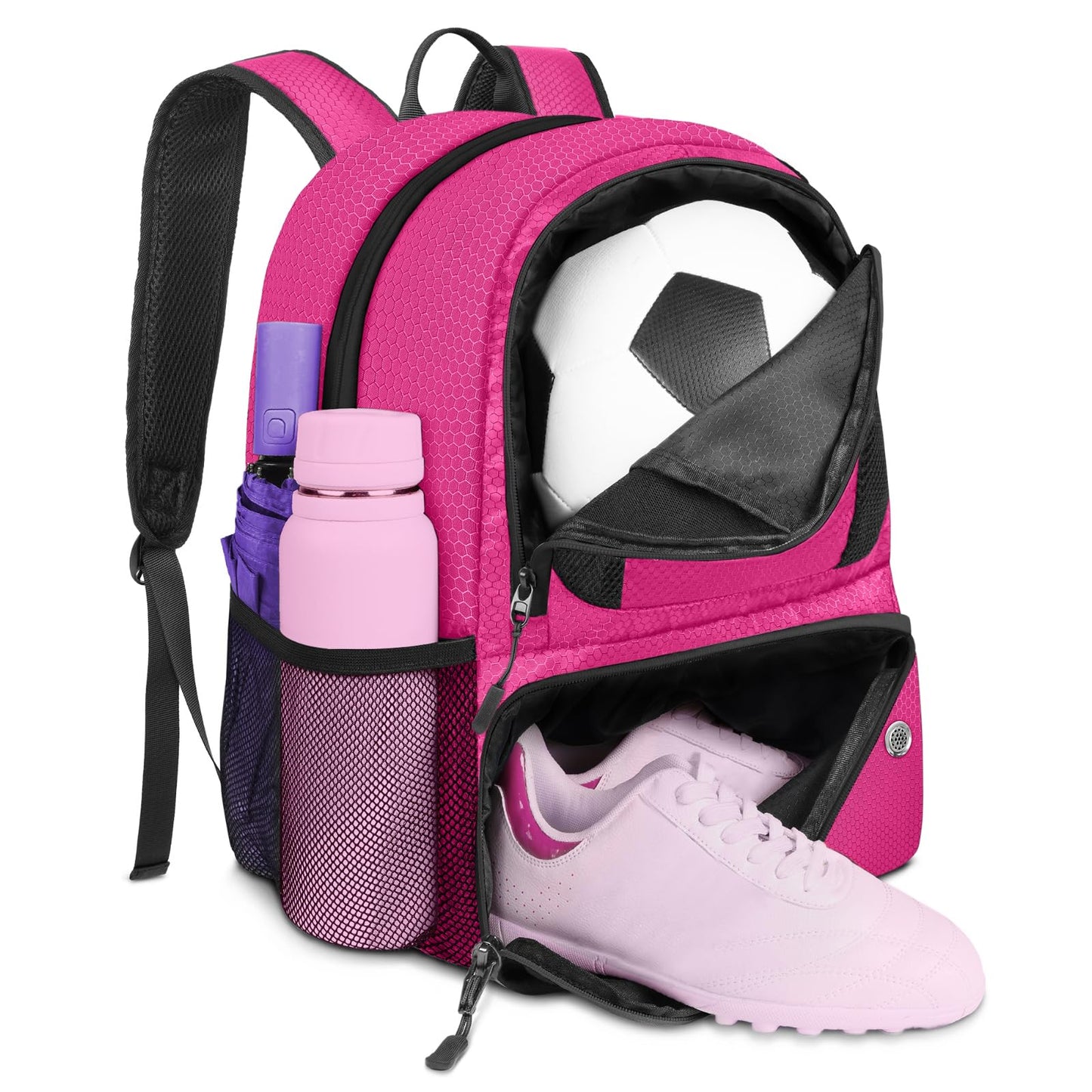 YOREPEK Soccer Backpack,Soccer Bag with Ball Holder, Water resistant Sport Equipment Bags Fit Basketball Volleyball Football