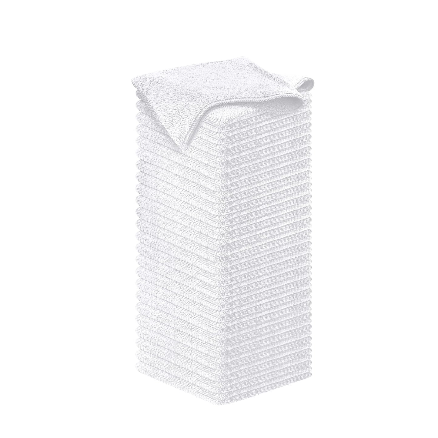 USANOOKS Microfiber Cleaning Cloth Grey - 12 Pcs (12.5"x12.5") - High Performance - 1200 Washes, Ultra Absorbent Microfiber Towel Weave Grime & Liquid for Streak-Free Mirror Shine - Car Washing Cloth