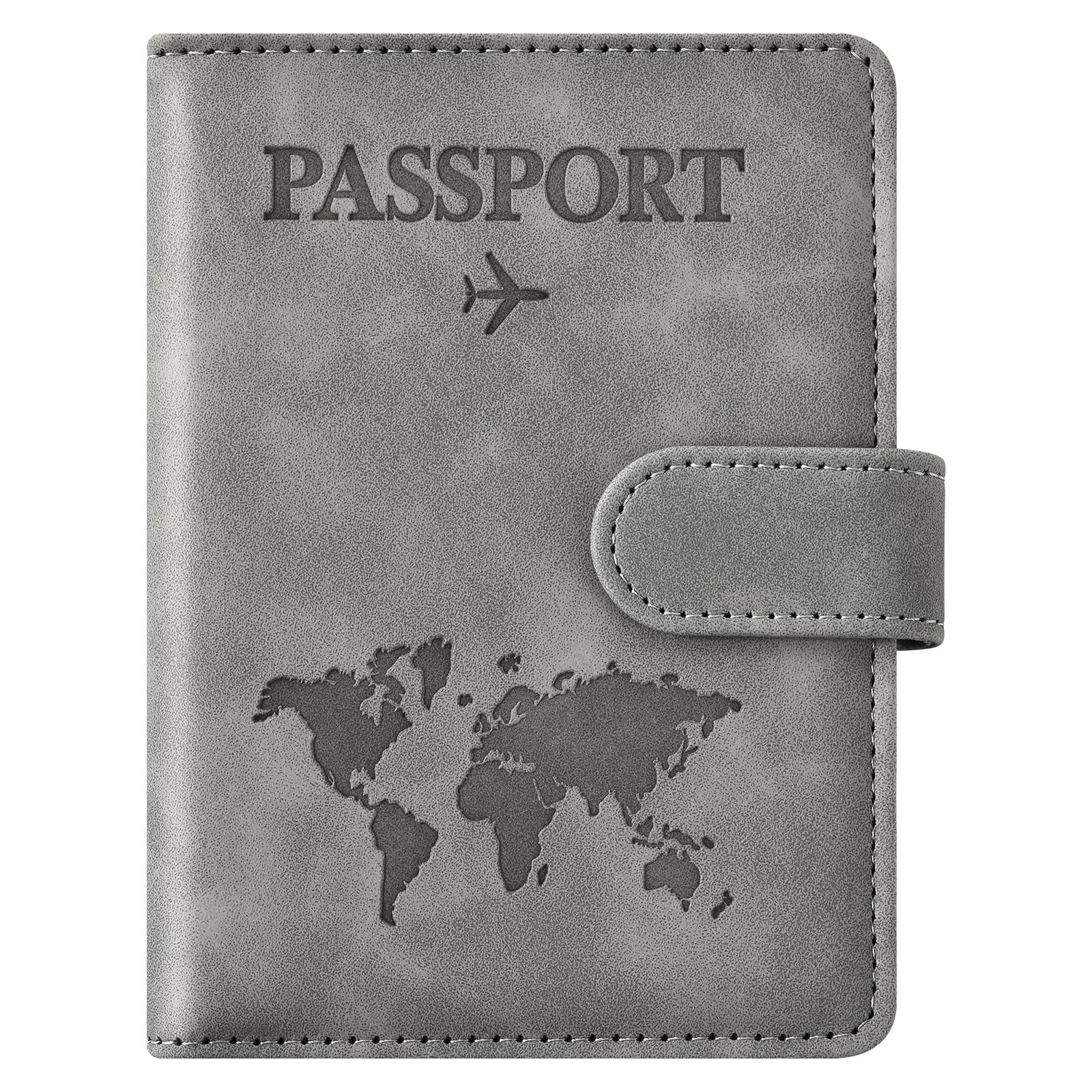 Eoehro Passport Holder for Travel Essentials, Passport Wallet Cover Case for Travel Must Haves Accessories,Passport Book Holders for Women and Men(brown)