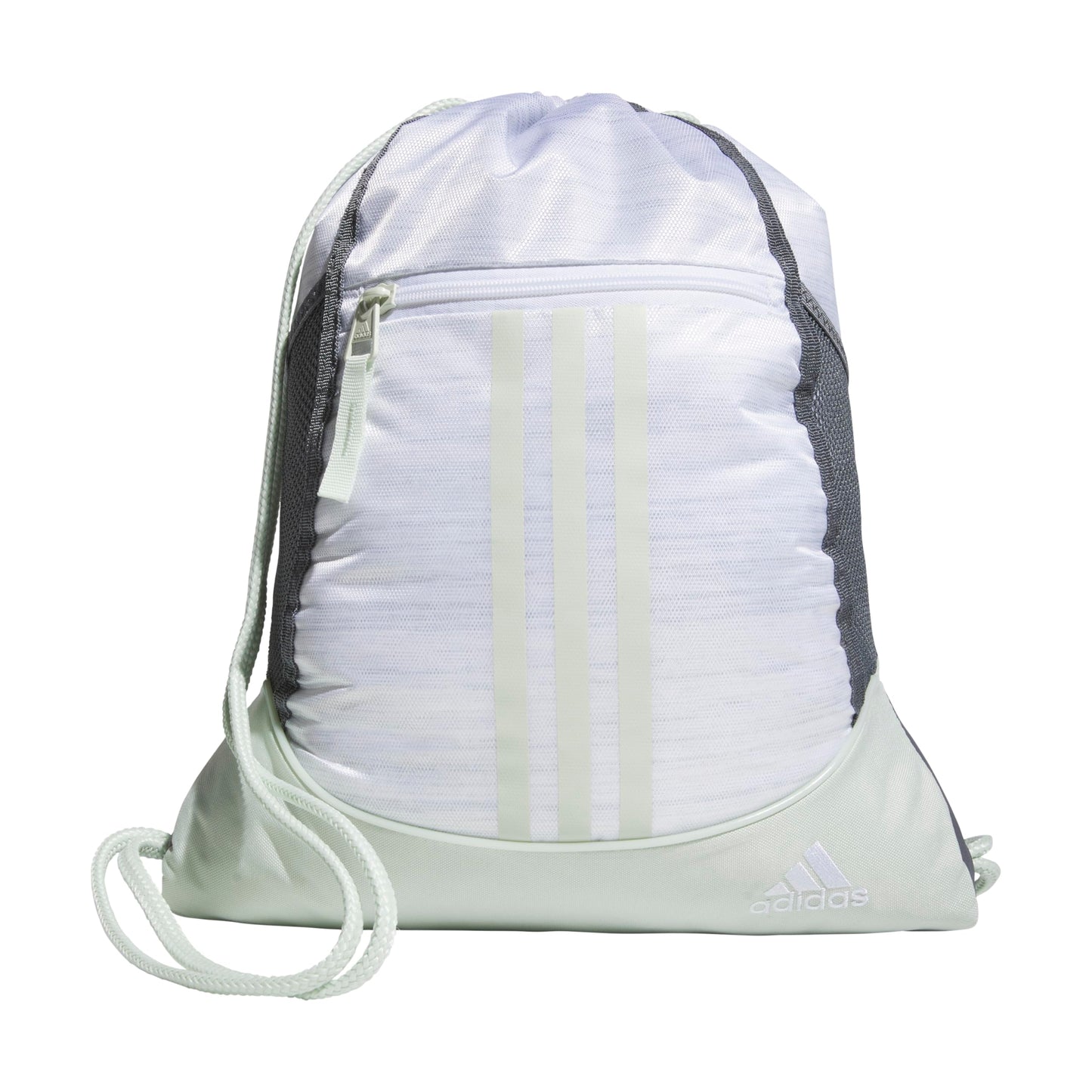 adidas Alliance Sackpack, Drawstring Backpack, Lightweight Small Gym Bag for Women and Men, Black, One Size