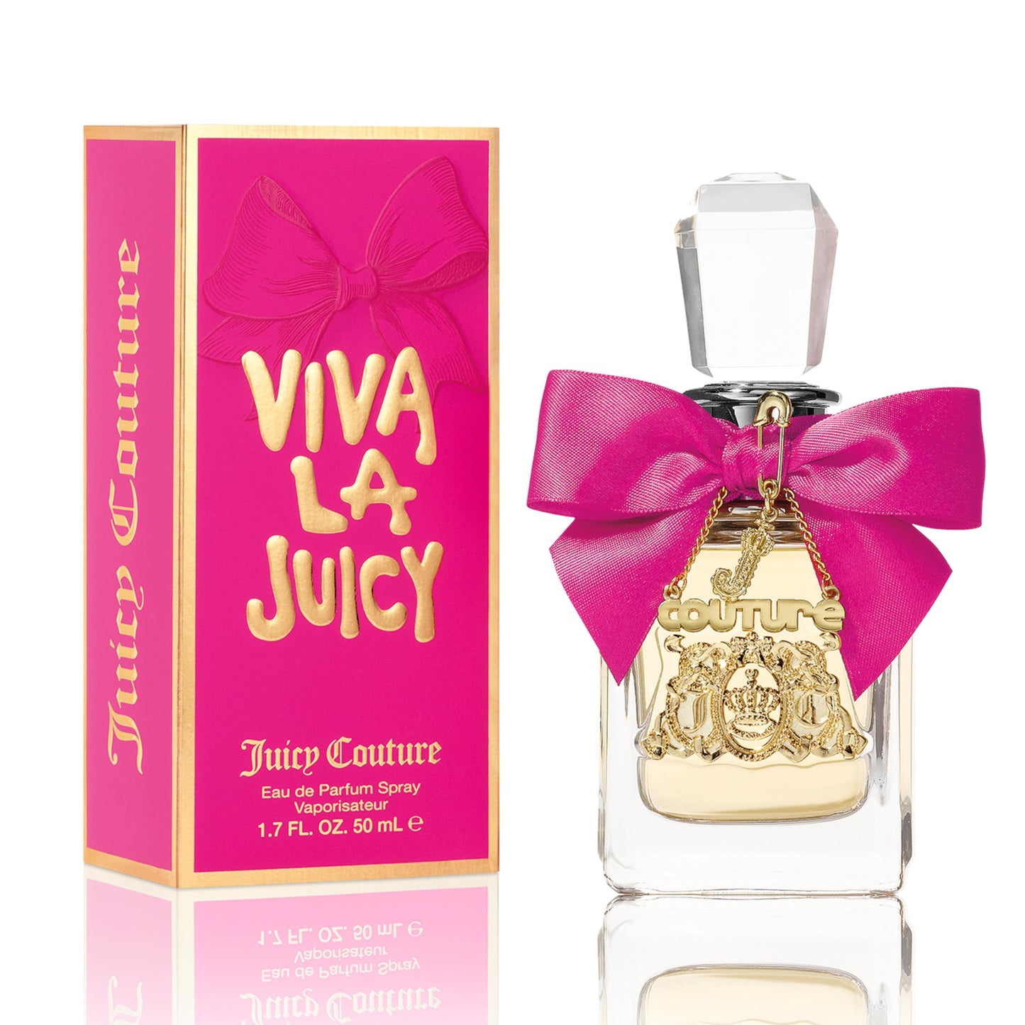 Juicy Couture Viva La Juicy Eau De Parfum, Women's Perfume with Notes of Mandarin, Gardenia & Caramel, Floral & Sweet, EDP Spray, 3.4 fl oz