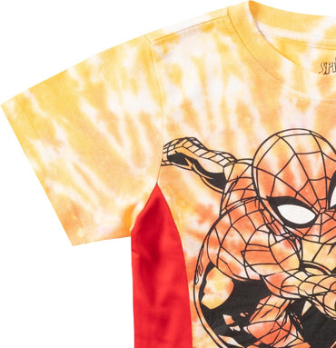Marvel Spider-Man Boys Short Sleeve T-Shirt for Toddlers and Big Kids