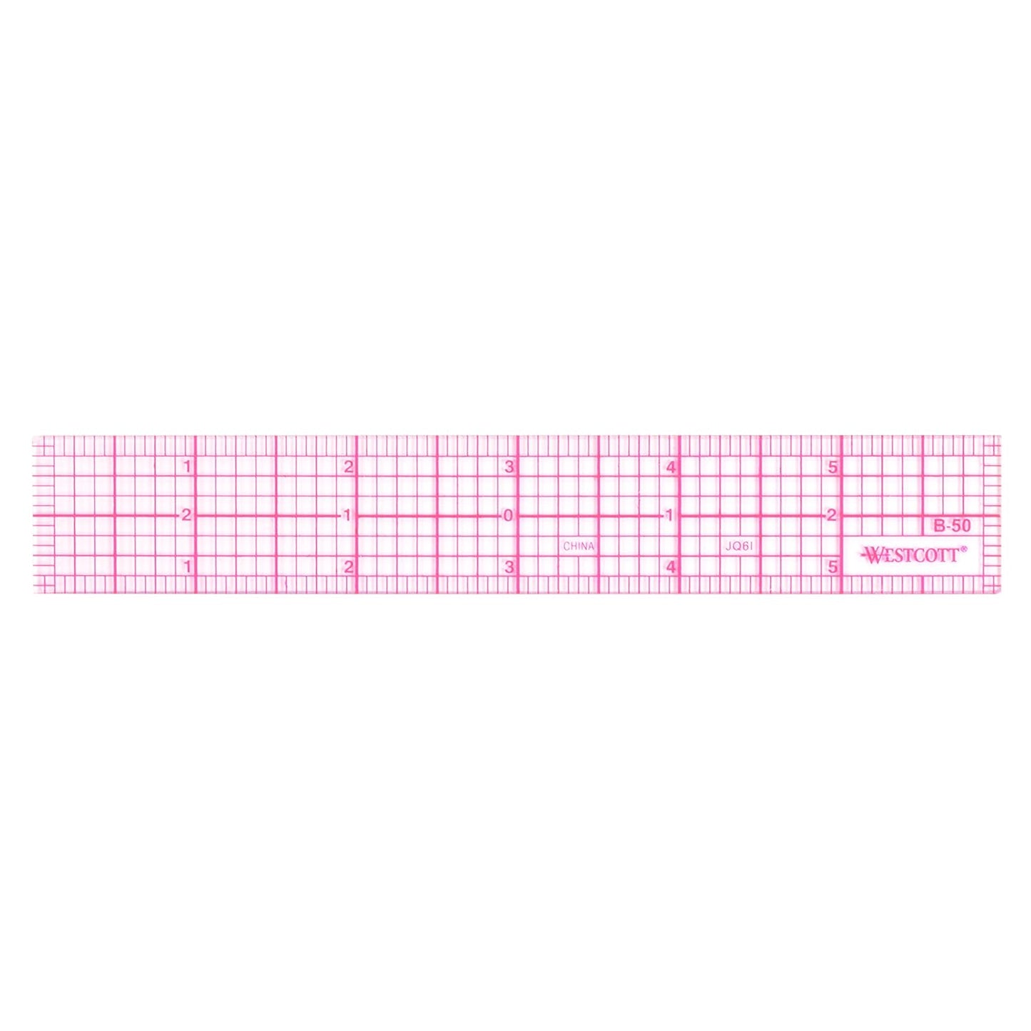 Westcott 8ths 6-Inch Beveled Transparent Ruler (B-50), Clear