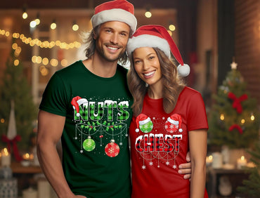 Christmas Couples Shirts Merry Christmas Family Matching Xmas Outfits Funny Holiday Graphic Pajamas Tees Top