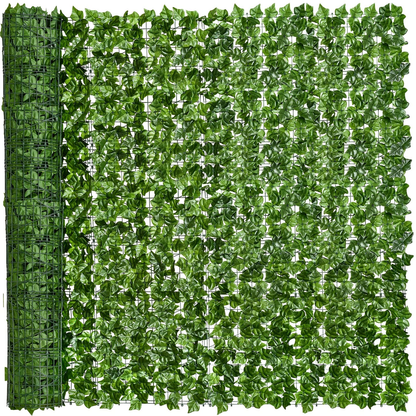 DearHouse Artificial Ivy Privacy Fence, 118x69in Artificial Hedges Fence and Faux Ivy Vine Leaf Decoration for Outdoor Garden Decor