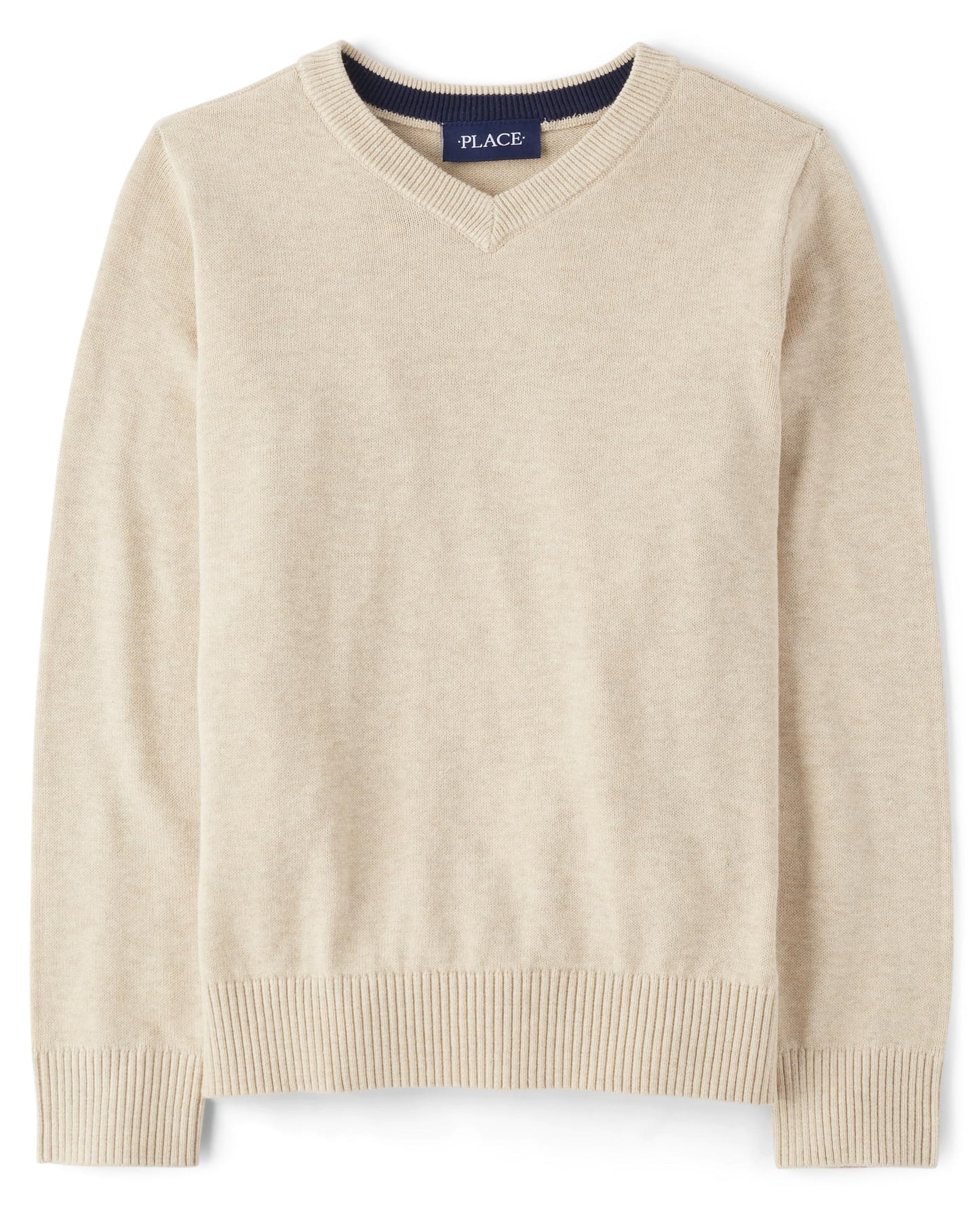 The Children's Place Boys' Long Sleeve V-Neck Pullover Sweater