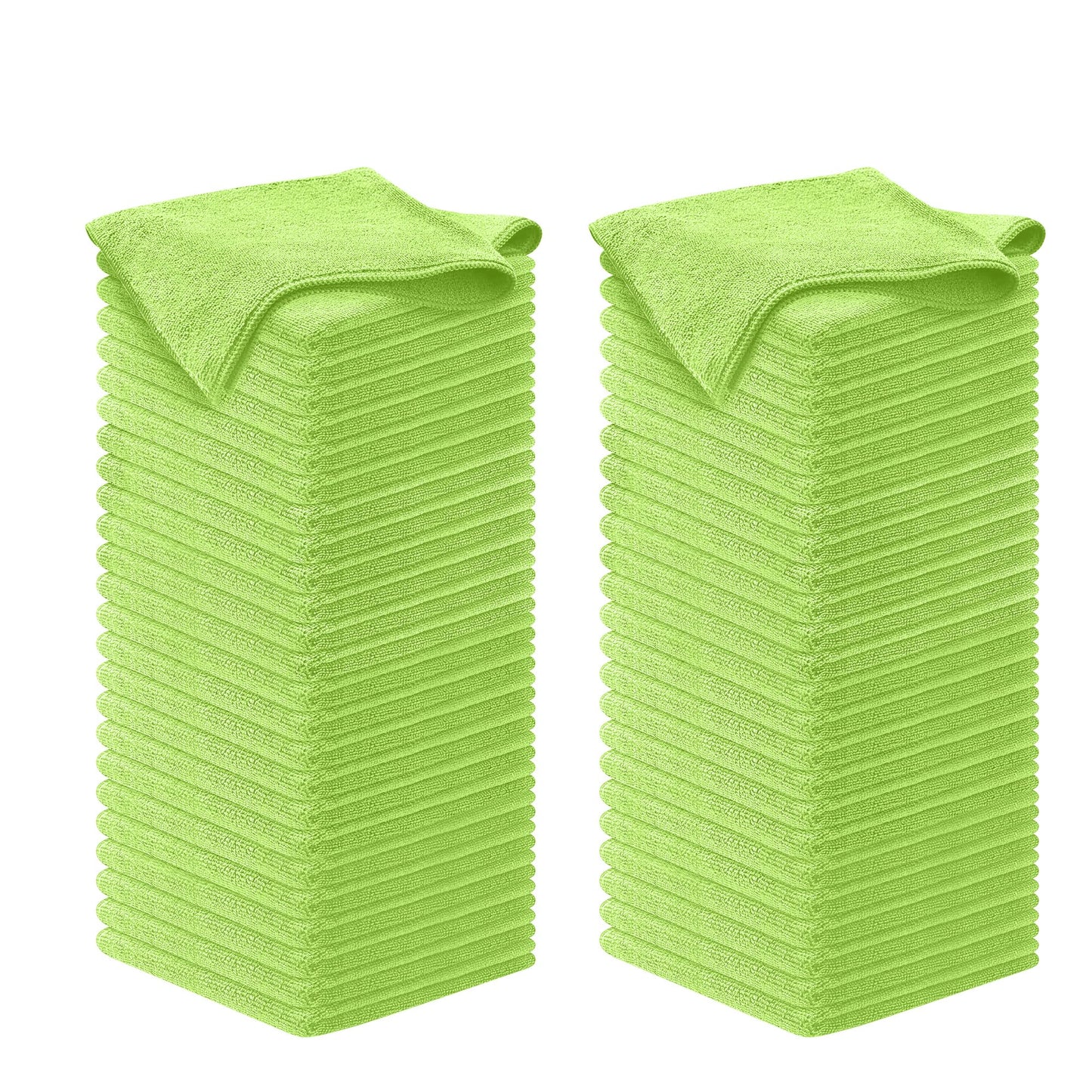 USANOOKS Microfiber Cleaning Cloth Grey - 12 Pcs (12.5"x12.5") - High Performance - 1200 Washes, Ultra Absorbent Microfiber Towel Weave Grime & Liquid for Streak-Free Mirror Shine - Car Washing Cloth