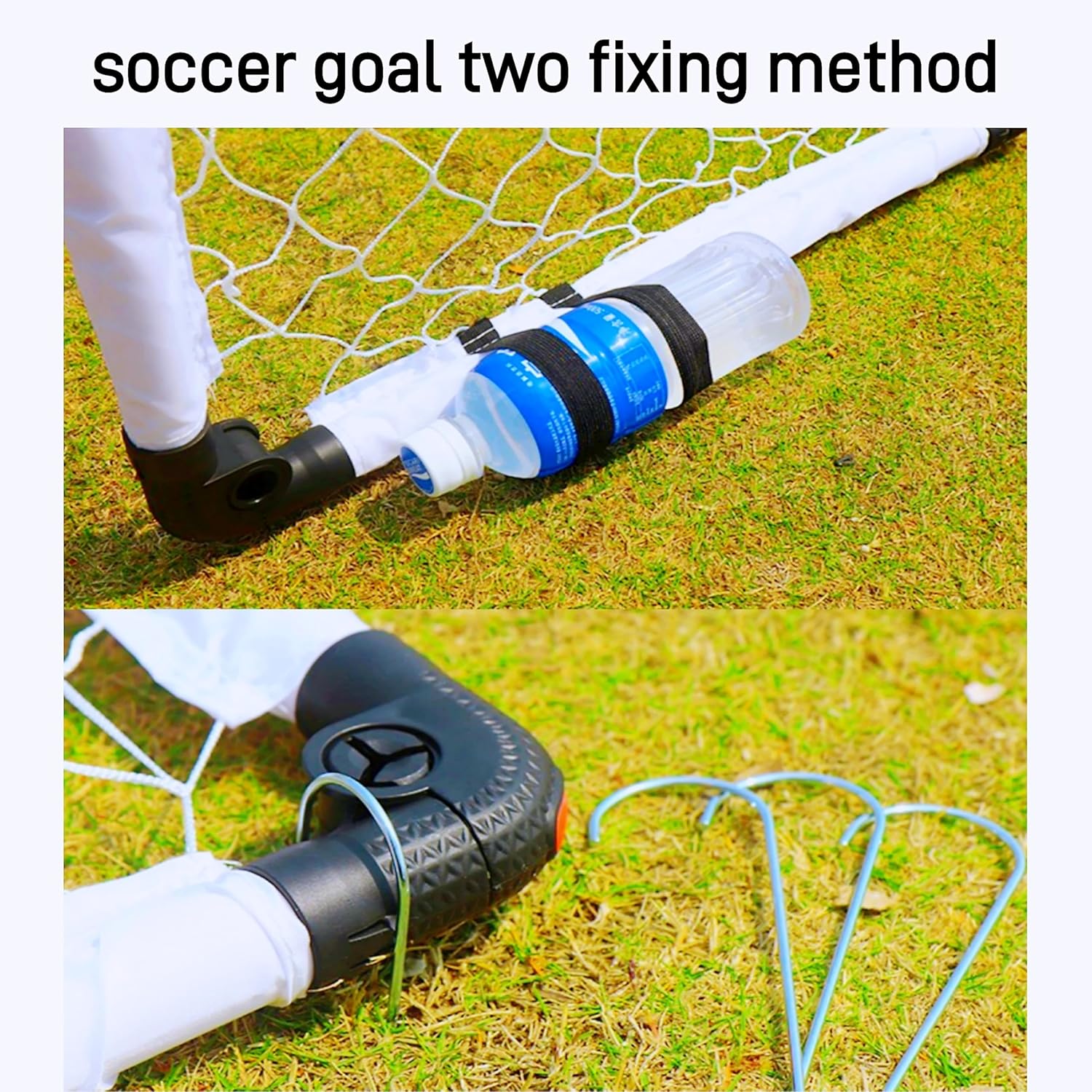 Kids Soccer Goal for Backyard Set, Small Foldable Goals for Toddler, Kids Mini Goals for The Garden/Indoor/Outdoor, 23" x 16"/ 35" x 23"/ 45" x 31" Goal Size, Children Soccer Toy Age 1-11