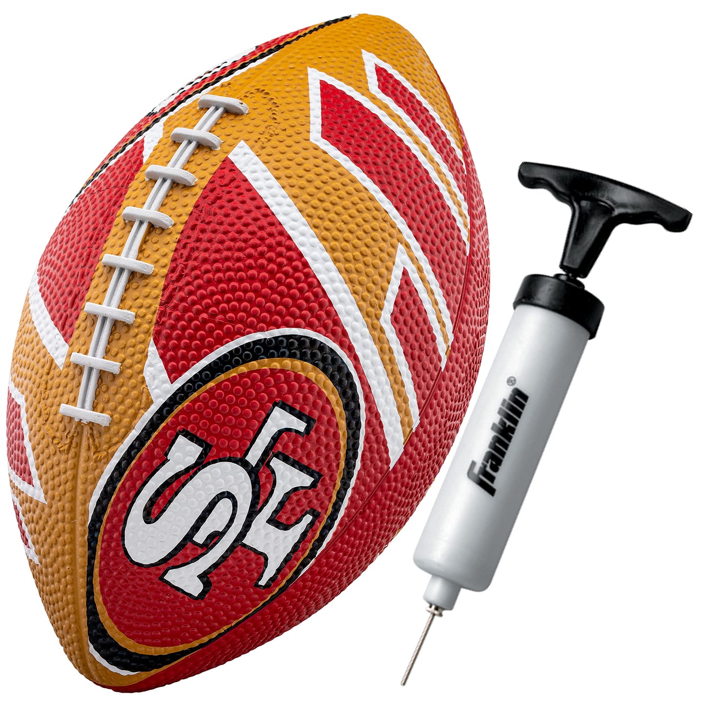 Franklin Sports NFL Team Footballs - Rubber Youth Mini Footballs for All NFL Teams - Kids Junior 8.5" Football - Official NFL Licensed Footballs