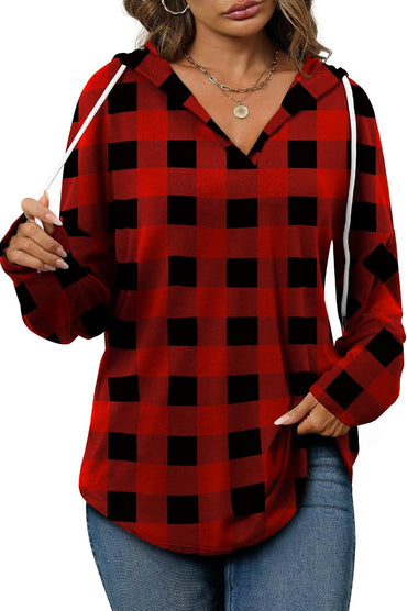 Bofell Womens Fashion Tops Hoodies for Women Pullover Oversized Sweatshirts Long SLeeve Shirts Loose Fit