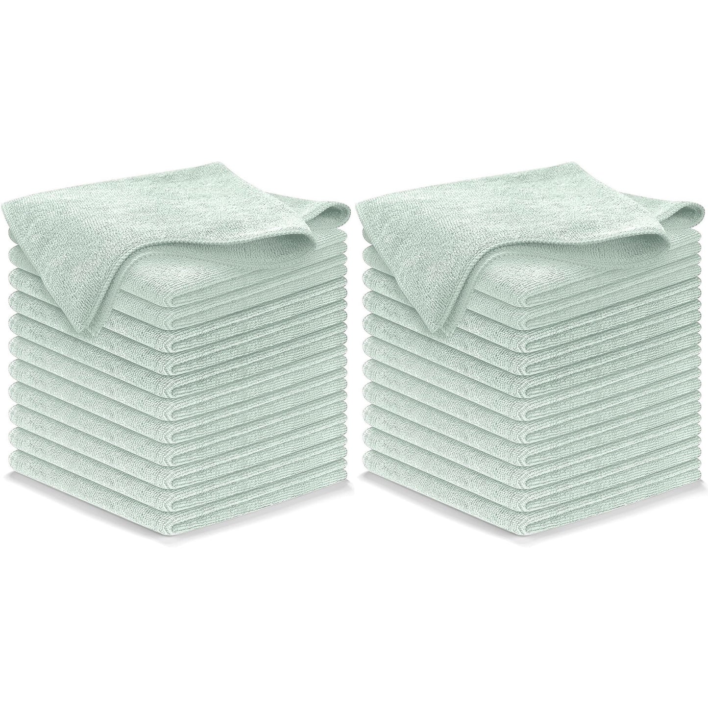 USANOOKS Microfiber Cleaning Cloth Grey - 12 Pcs (12.5"x12.5") - High Performance - 1200 Washes, Ultra Absorbent Microfiber Towel Weave Grime & Liquid for Streak-Free Mirror Shine - Car Washing Cloth
