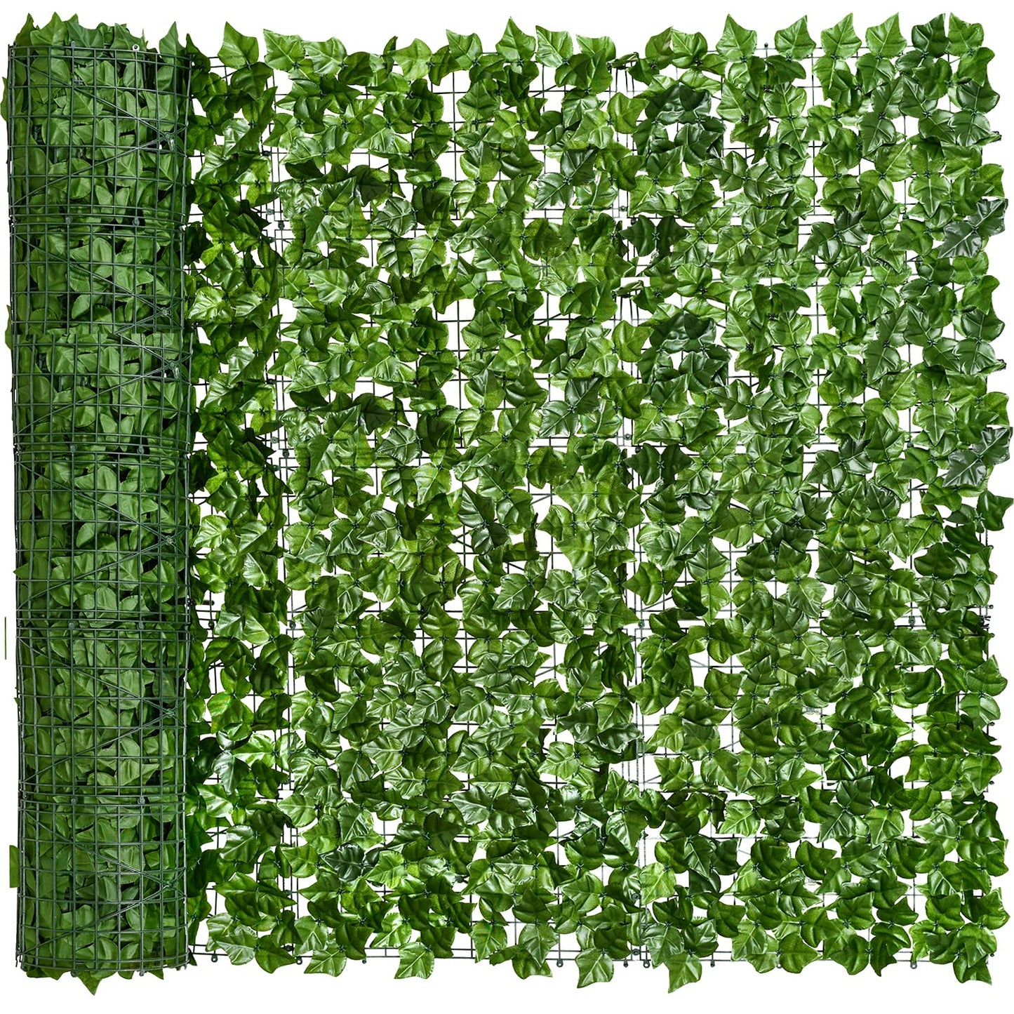 DearHouse Artificial Ivy Privacy Fence, 118x69in Artificial Hedges Fence and Faux Ivy Vine Leaf Decoration for Outdoor Garden Decor