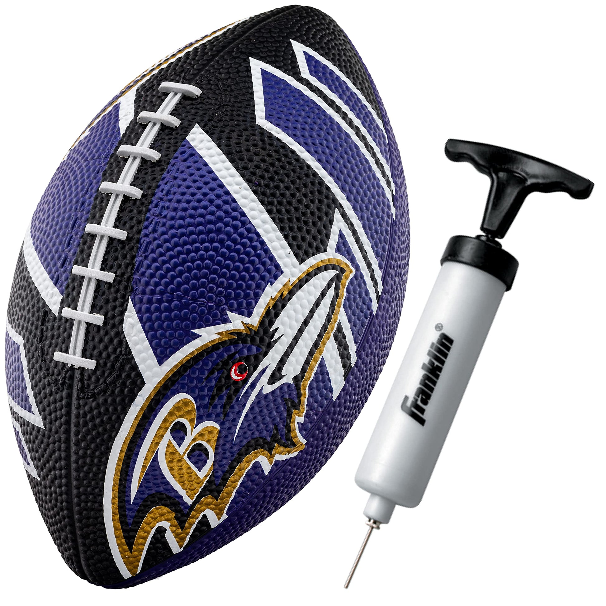 Franklin Sports NFL Team Footballs - Rubber Youth Mini Footballs for All NFL Teams - Kids Junior 8.5" Football - Official NFL Licensed Footballs