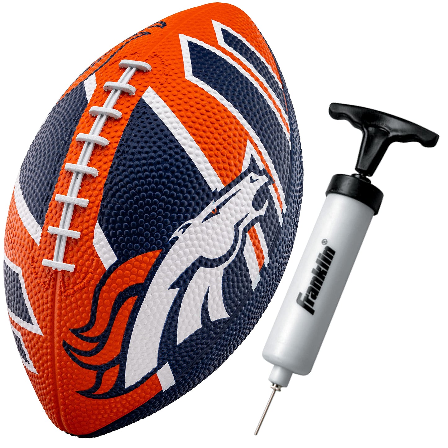 Franklin Sports NFL Team Footballs - Rubber Youth Mini Footballs for All NFL Teams - Kids Junior 8.5" Football - Official NFL Licensed Footballs