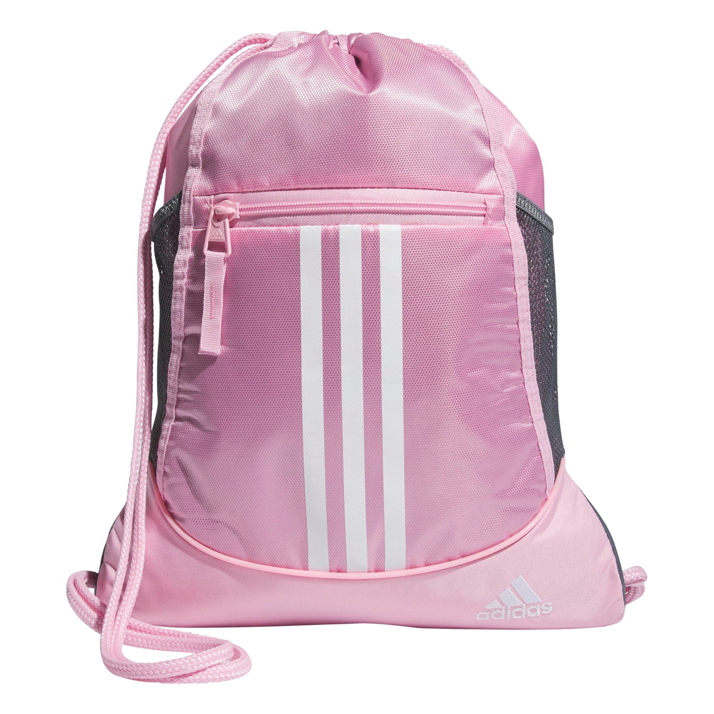 adidas Alliance Sackpack, Drawstring Backpack, Lightweight Small Gym Bag for Women and Men, Black, One Size