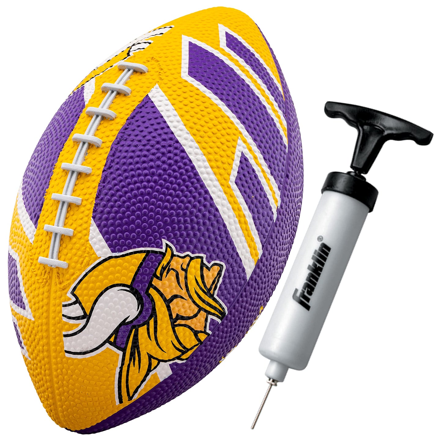 Franklin Sports NFL Team Footballs - Rubber Youth Mini Footballs for All NFL Teams - Kids Junior 8.5" Football - Official NFL Licensed Footballs