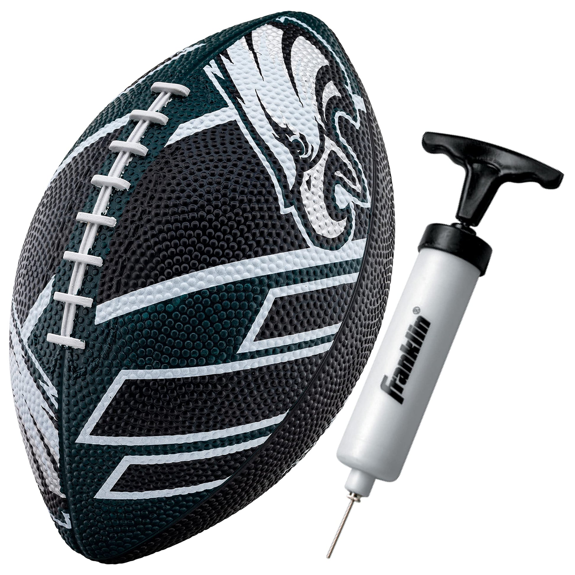 Franklin Sports NFL Team Footballs - Rubber Youth Mini Footballs for All NFL Teams - Kids Junior 8.5" Football - Official NFL Licensed Footballs