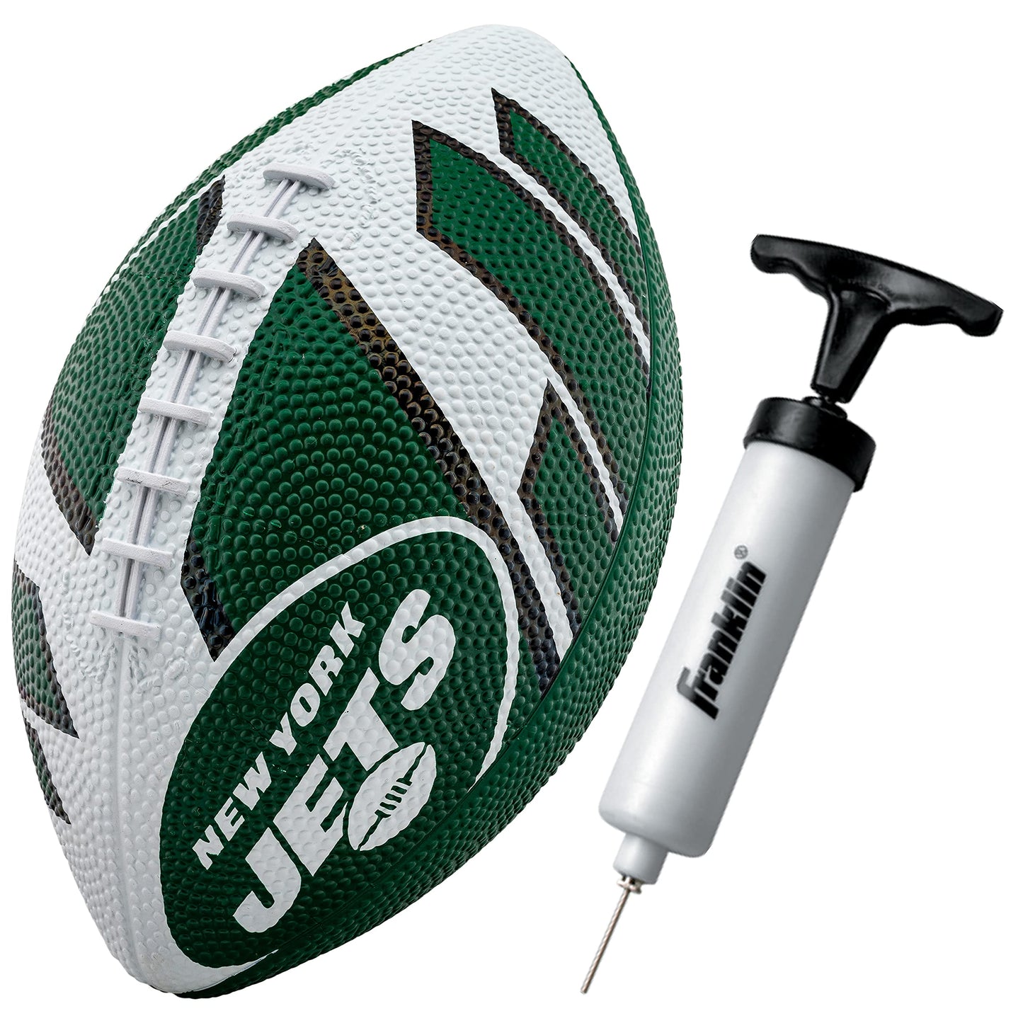 Franklin Sports NFL Team Footballs - Rubber Youth Mini Footballs for All NFL Teams - Kids Junior 8.5" Football - Official NFL Licensed Footballs