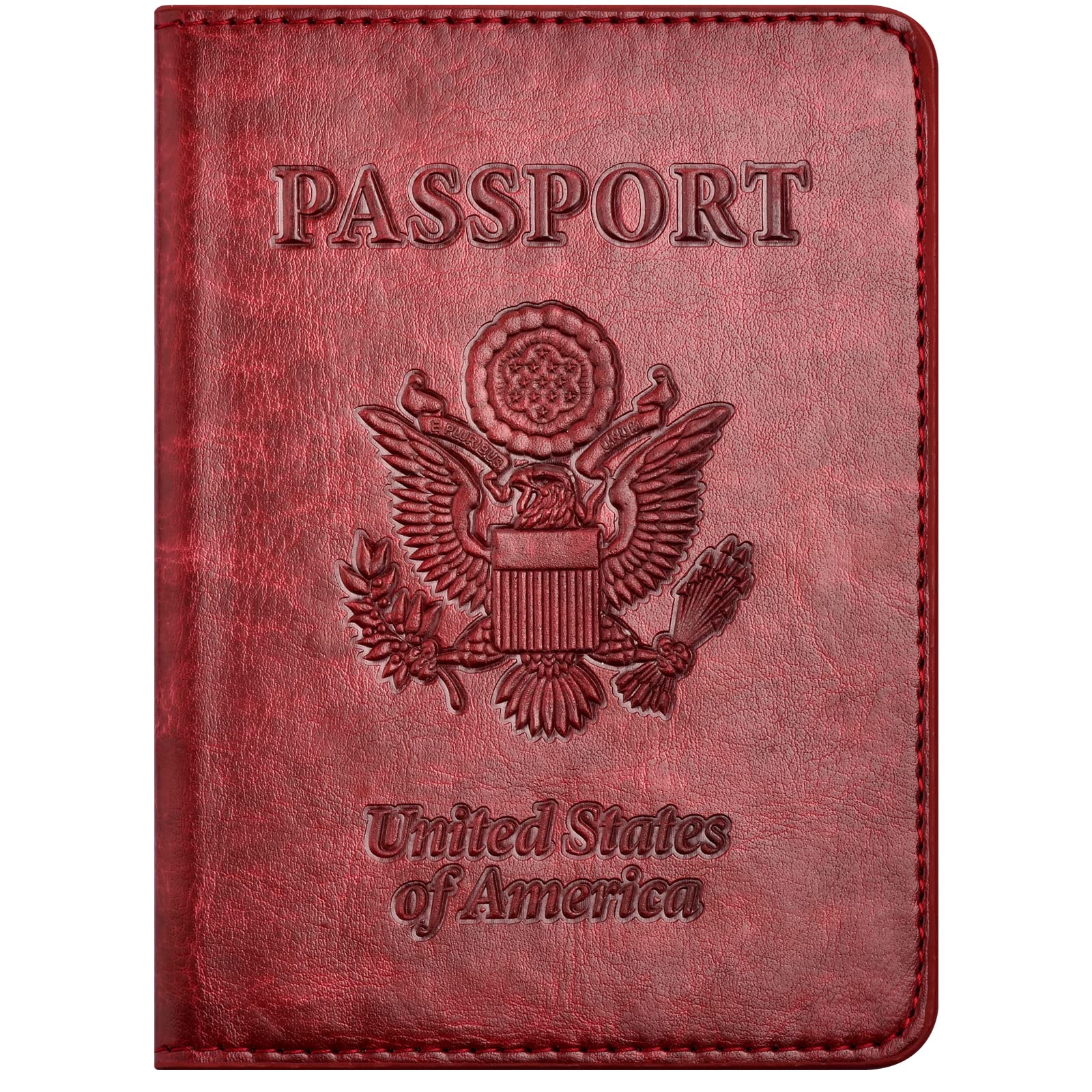 Eoehro Passport Holder for Travel Essentials, Passport Wallet Cover Case for Travel Must Haves Accessories,Passport Book Holders for Women and Men(brown)